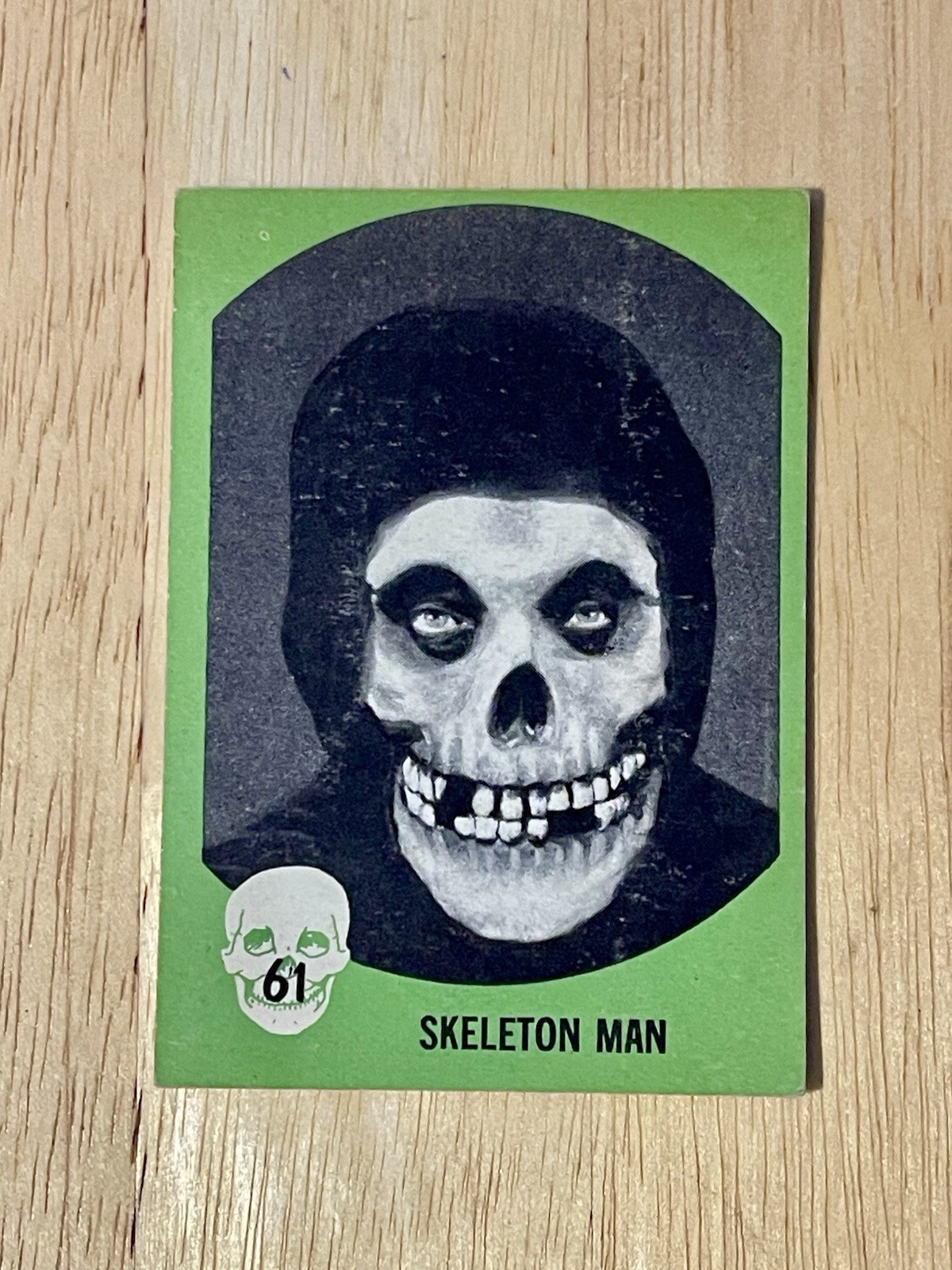 Rare Nu Card Skeleton 1961 Horror Monster Card #61 Halloween Rare Nu Card Skeleton 1961 Horror Monster Card #61 Halloween