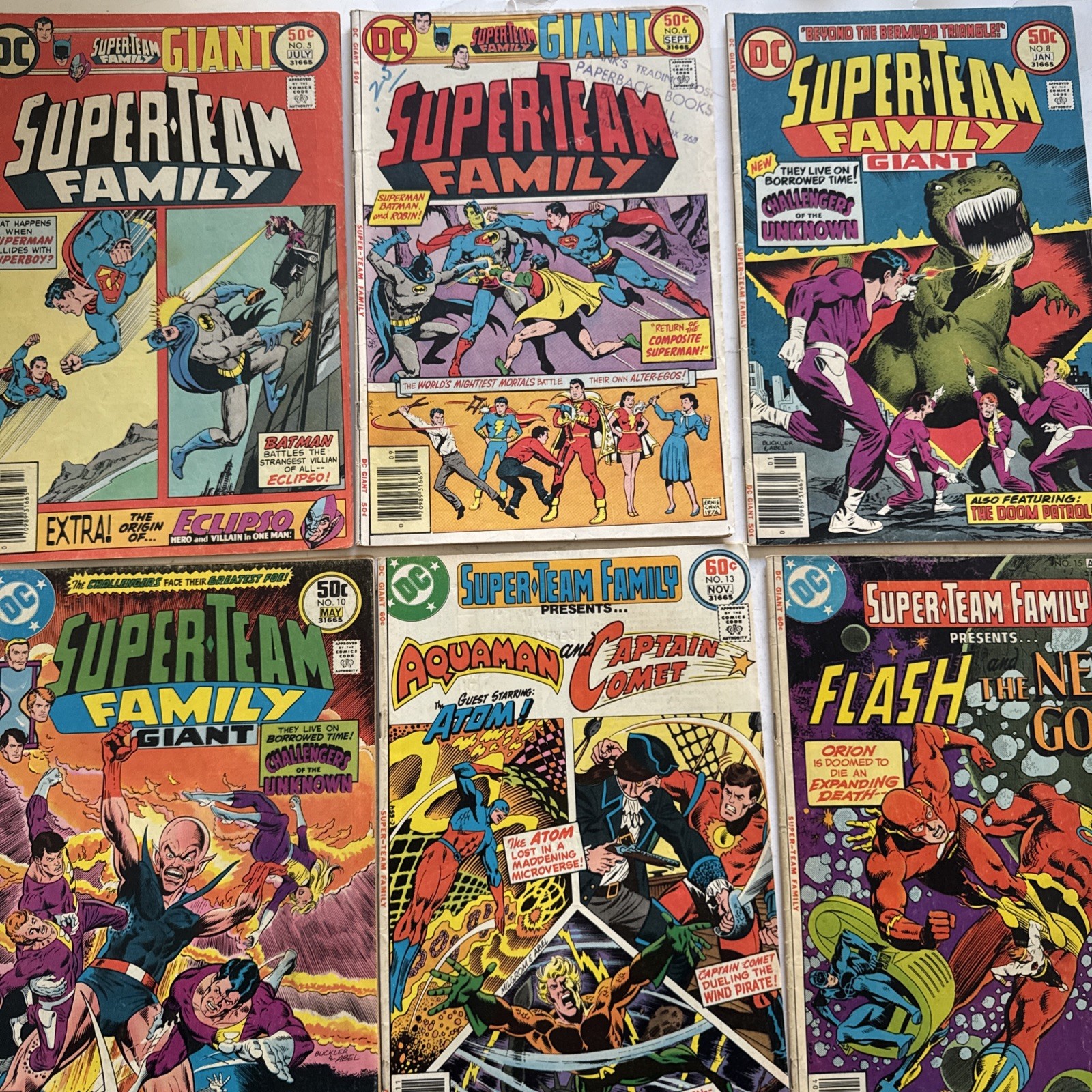 Super-Team Family #5 6 8 10 13 15 (DC Superman 1975–1977) Lot of 6 Super-Team Family #5 6 8 10 13 15 (DC Superman 1975–1977) Lot of 6