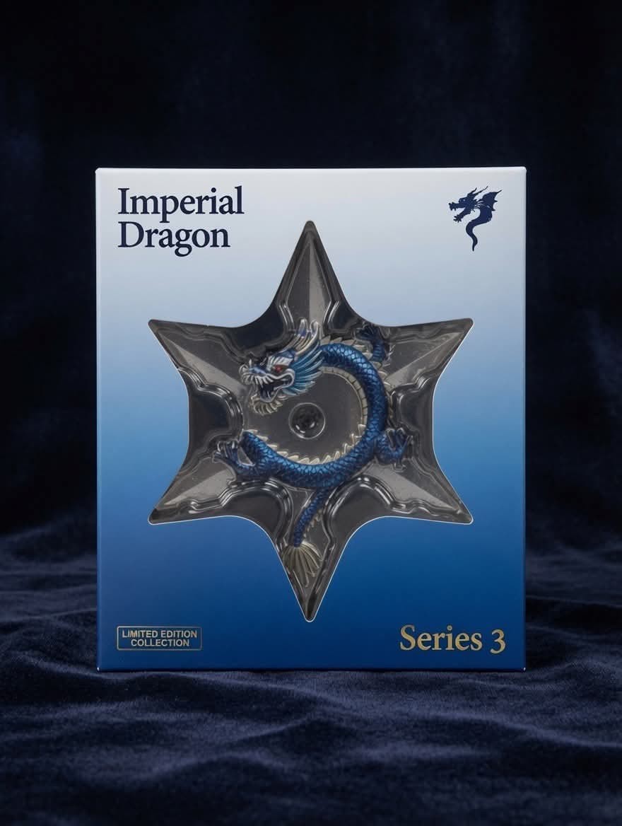 FAST🚚 Imperial Dragon Series # 3 .999 2 oz AVDP Copper Ninja Star 5000 Mintage FAST🚚 Imperial Dragon Series # 3 .999 2 oz AVDP Copper Ninja Star 5000 Mintage