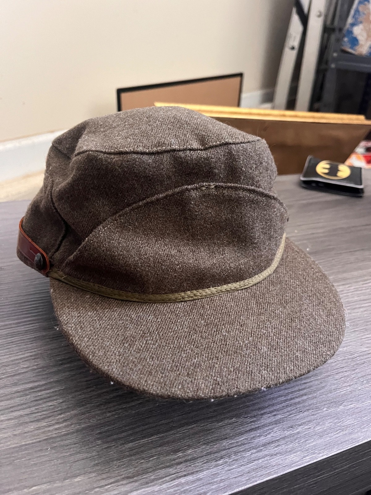 True Vintage 1956 Canadian Military Wool Field Cap w/Flap - Size 7.125