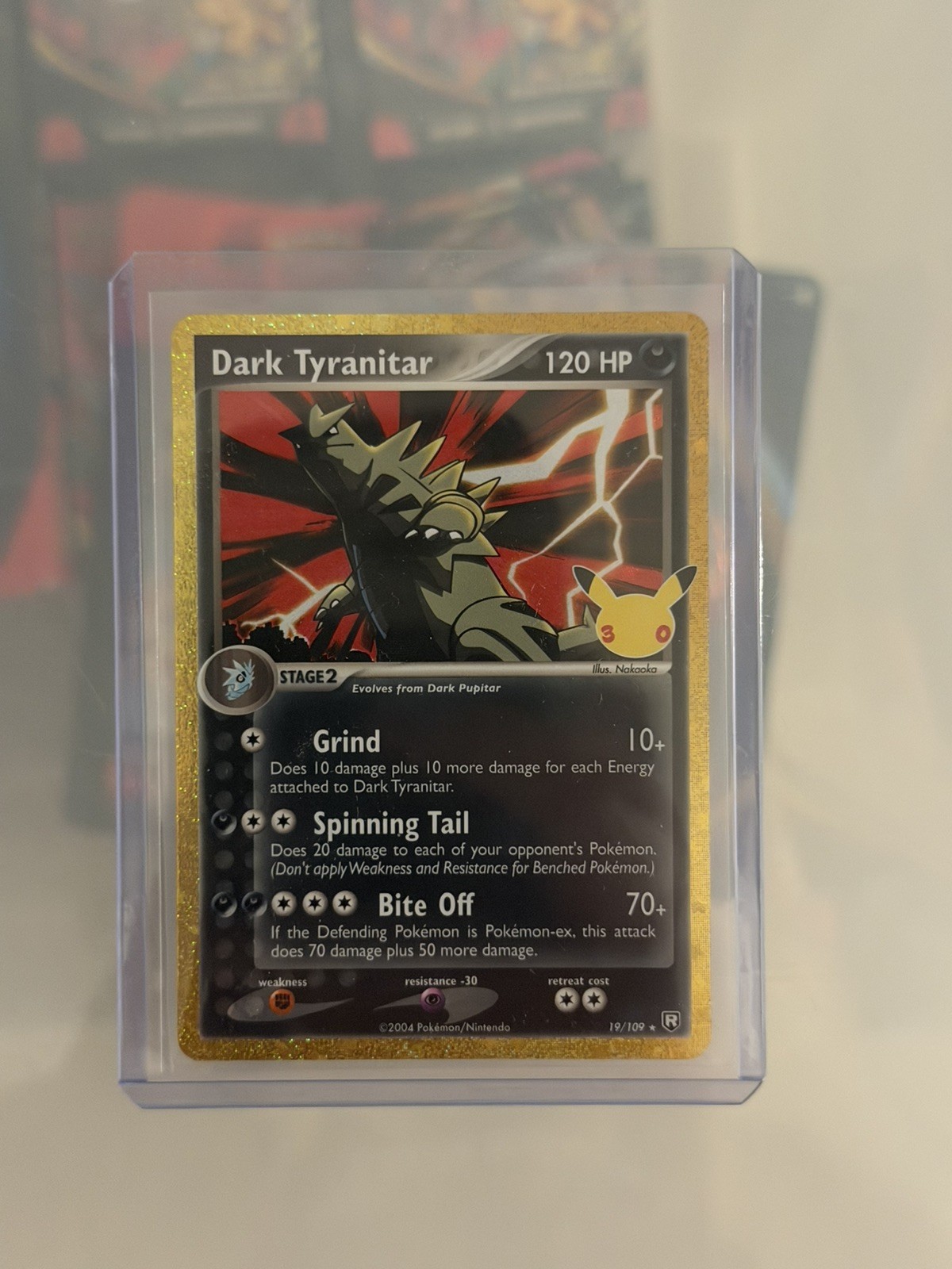 Pokémon TCG Dark Tyranitar 19/109 30th Anniversary Celebration MINT Pokémon TCG Dark Tyranitar 19/109 30th Anniversary Celebration MINT