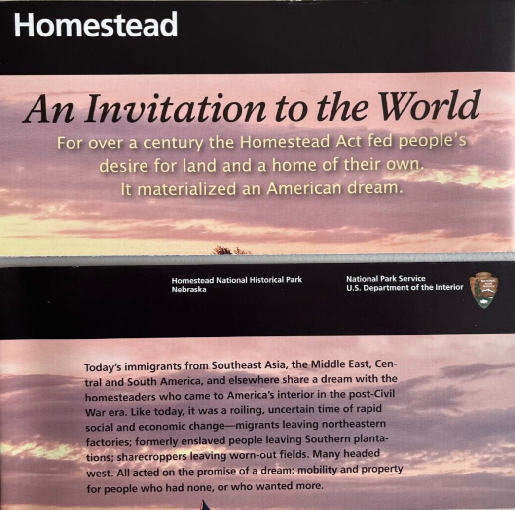 HOMESTEAD MONUMENT of AMERICA   NATIONAL PARK SERVICE UNIGRID BROCHURE  GPO 2024