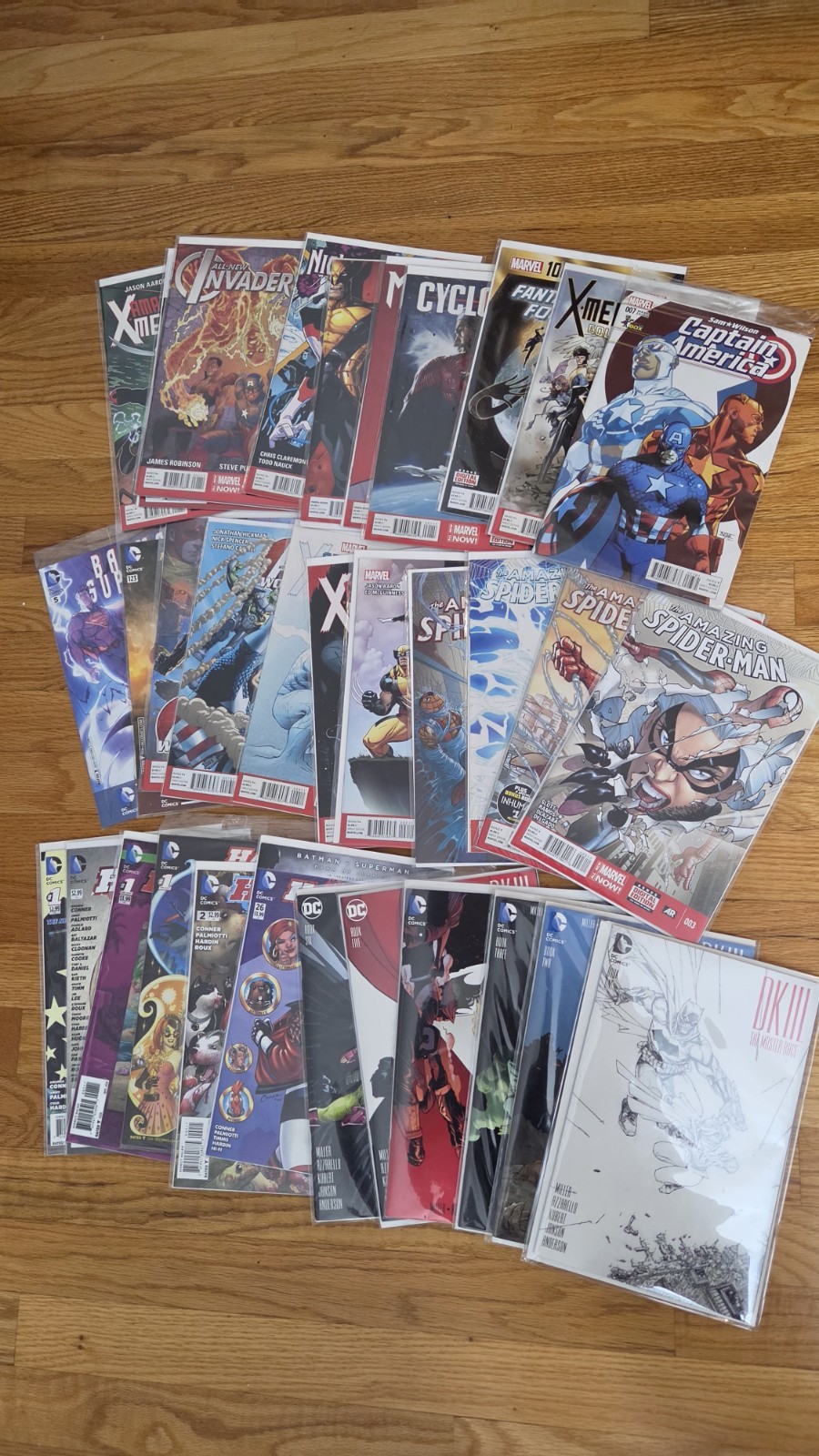 Mixed Comic Book Lot Marvel DC SPIDERMAN Batman DKIII #1\'s Harley Quinn X Men