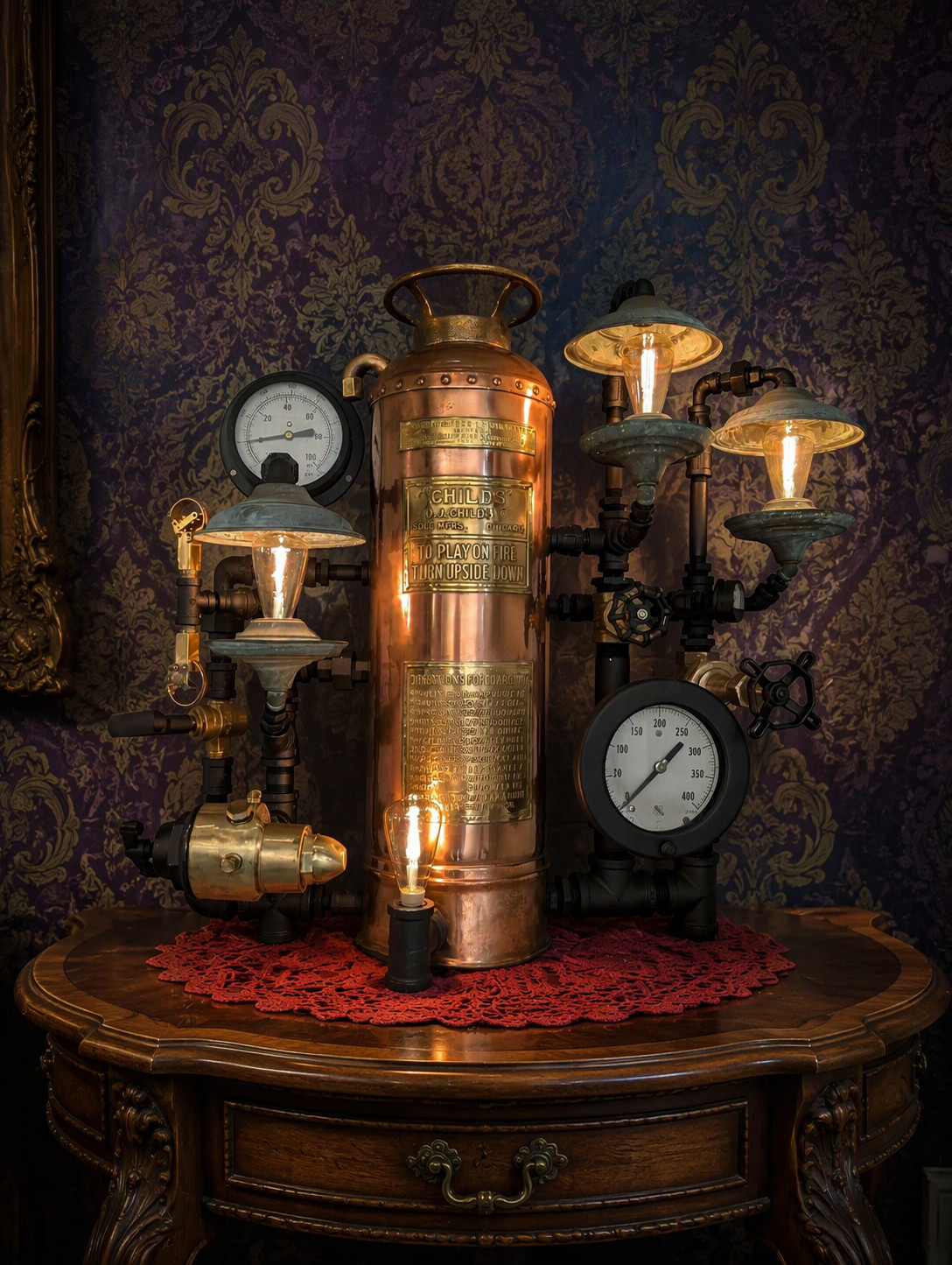 Steampunk Industrial Vintage Lamp Steampunk Industrial Vintage Lamp