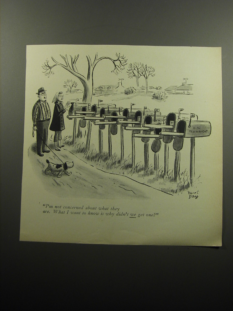 1957 Cartoon by Robert Day - I'm not concerned about what they are. 1957 Cartoon by Robert Day - I'm not concerned about what they are.