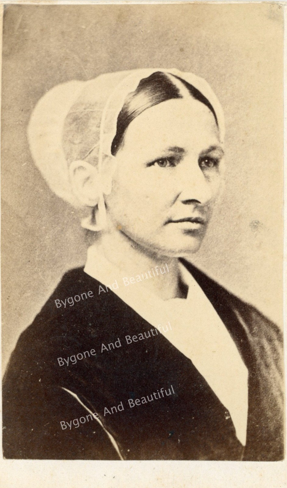 RARE CDV Quaker Religious Woman Famous Caroline Talbott