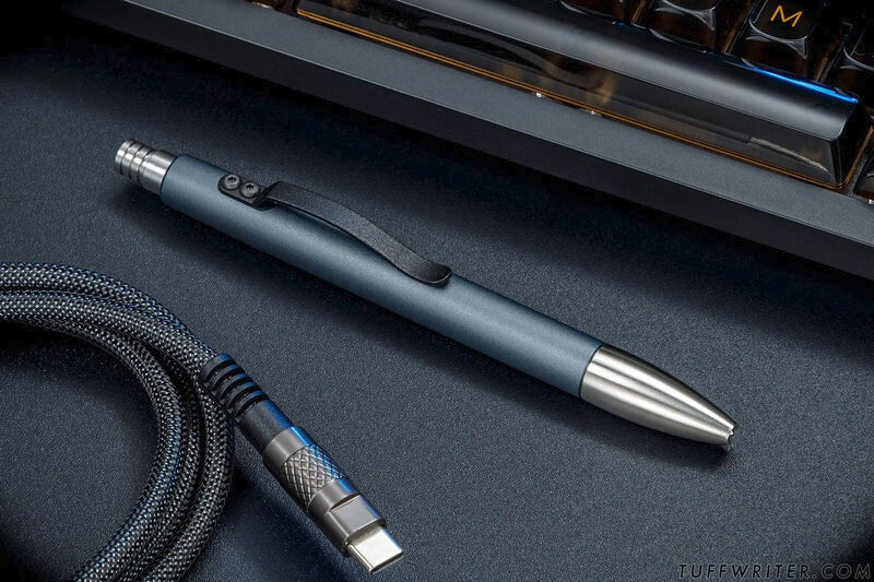 Tuff Writer Analog Press Pen - Aluminum - Slate Gray