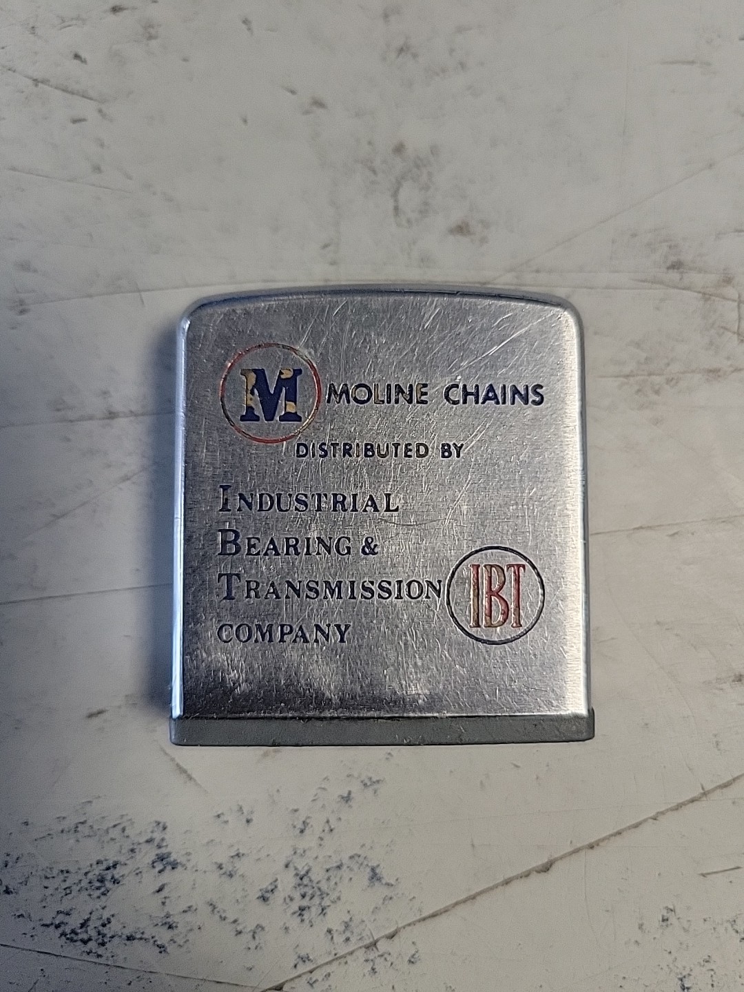 Vintage ZIPPO Moline Chains Advertising Tape Measure Rule Vintage ZIPPO Moline Chains Advertising Tape Measure Rule
