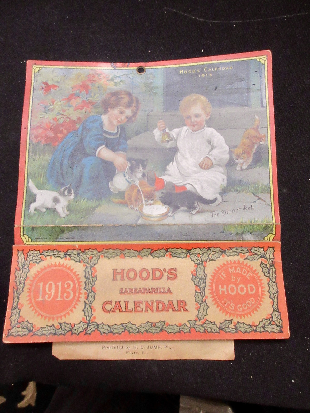 1913 Hood's Sarsaparilla Calendar COMPLETE - The Dinner Bell 1913 Hood's Sarsaparilla Calendar COMPLETE - The Dinner Bell