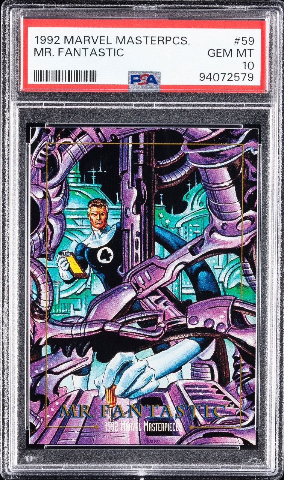 Mr. Fantastic 1992 Skybox Marvel Masterpieces #59 PSA 10 - Jusko Four #1 1st App