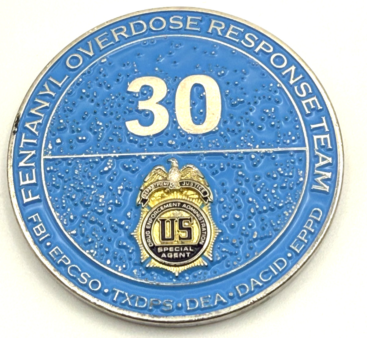 G19 DEA El Paso Fort Fentanyl Narcotics Drugs Police Challenge Coin