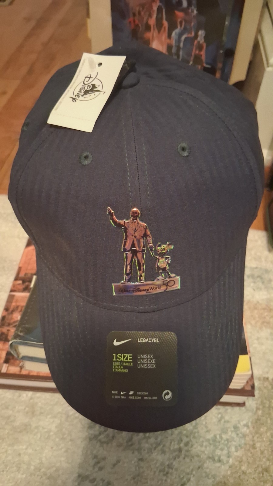 Disney World 50th Anniversary Nike Legacy91 Partners Walt Mickey Hat Cap NWT
