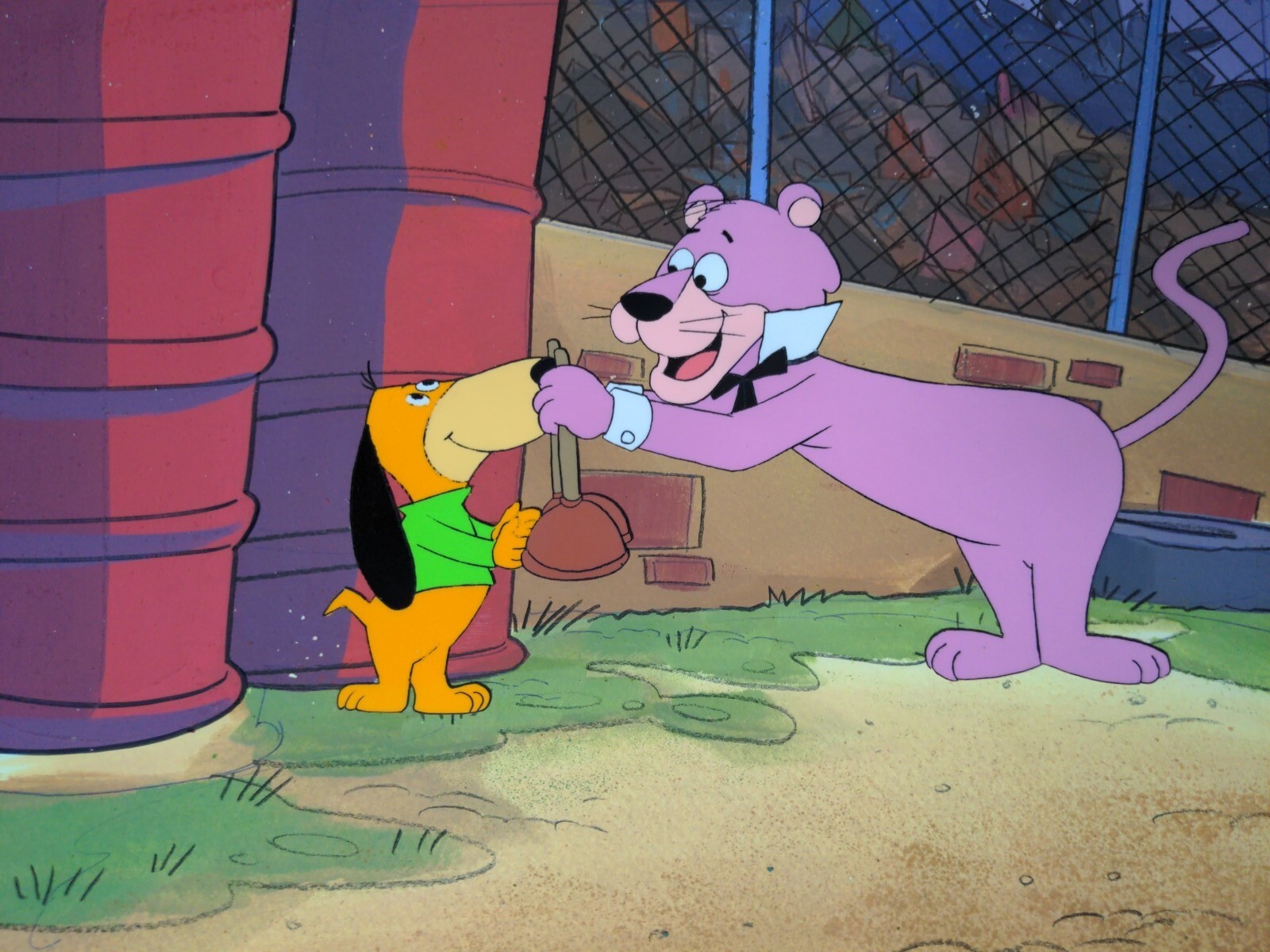 SNAGGLEPUSS animation cel Hanna-Barbera cartoons Yogi bear production art  I8