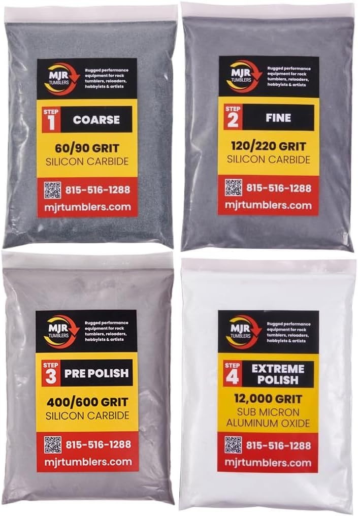 Refill Grit Kit w MJR Tumblers Premium Quality Extreme Polish 12,000 Grit Sub Mi