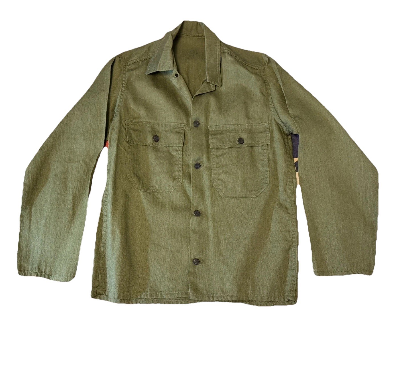 Vtg NOS WW2 HBT Army Jacket Military 1940s 13 Star Button Deadstock Size Small Vtg NOS WW2 HBT Army Jacket Military 1940s 13 Star Button Deadstock Size Small