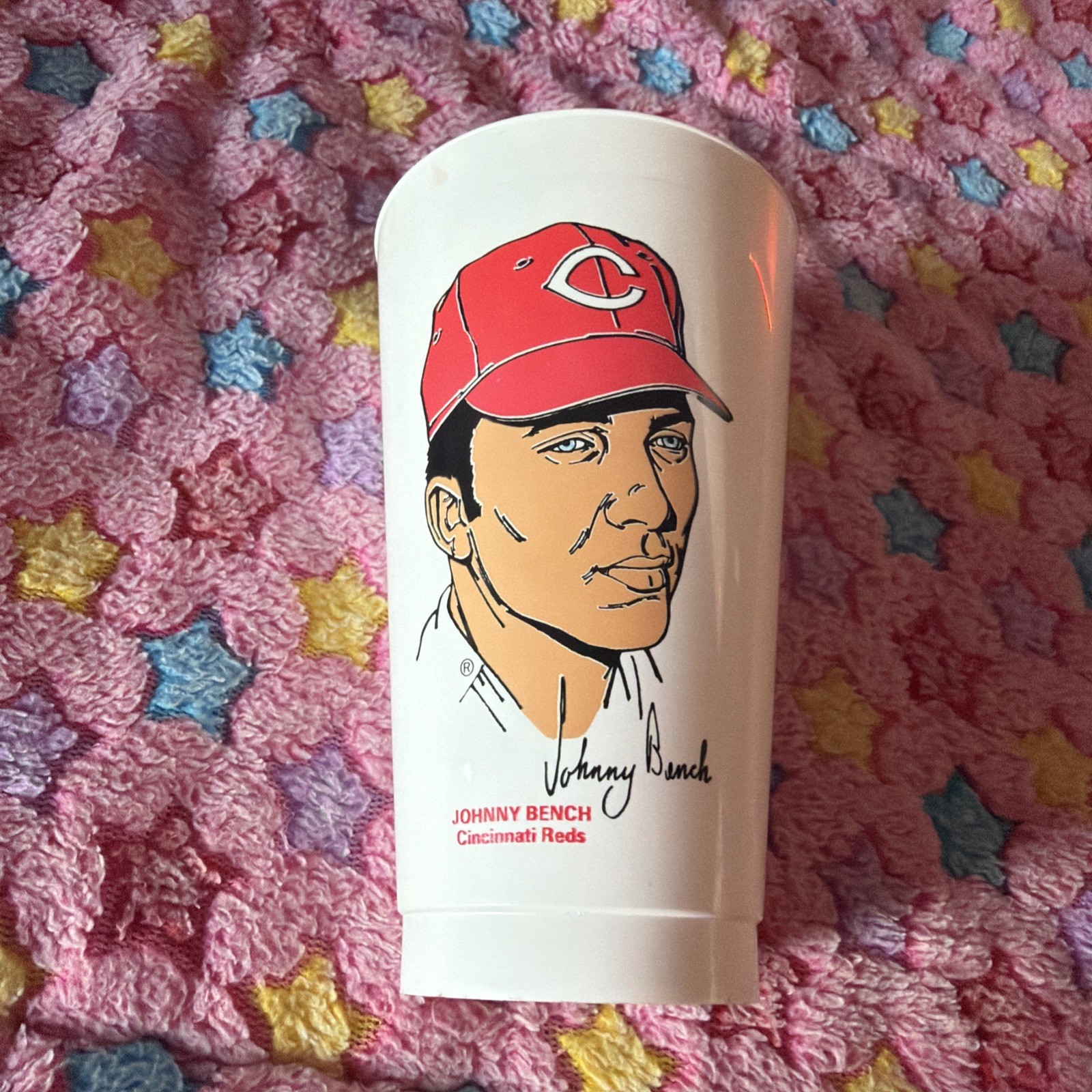 1973 Johnny Bench Cinncinati Reds 7-eleven cup bx70 1973 Johnny Bench Cinncinati Reds 7-eleven cup bx70