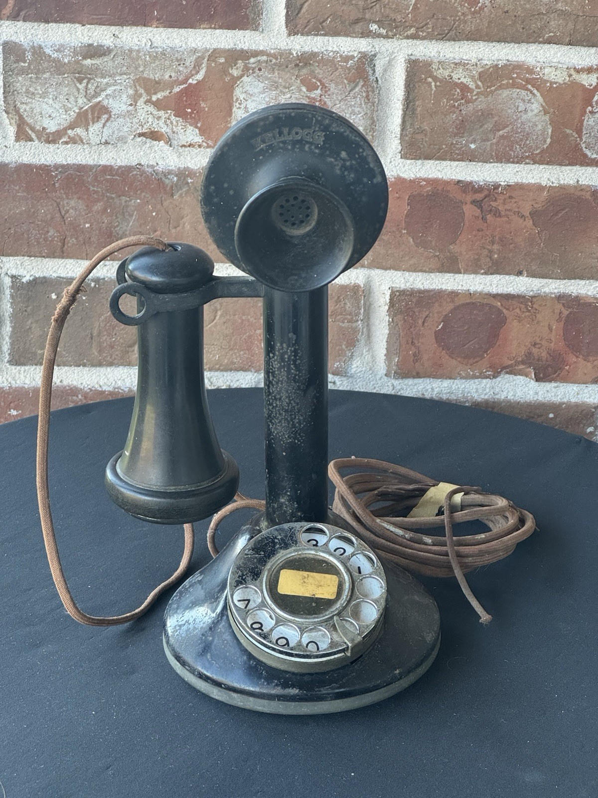 Antique Kellogg Model 44 Candlestick with Dial