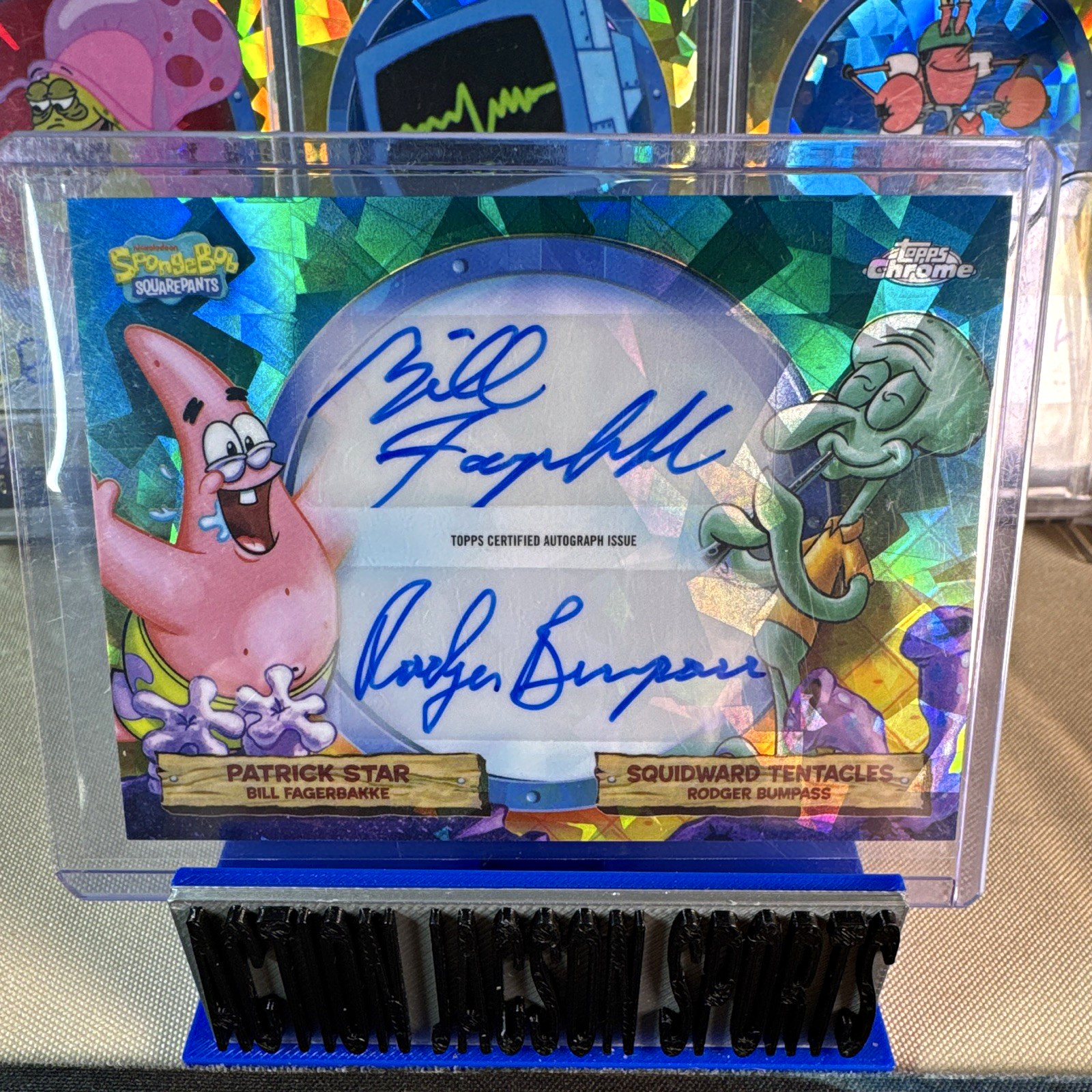 Topps 2025 SpongeBob Chrome A Bikini Bottom Dual VIP DA-PT Dual Auto