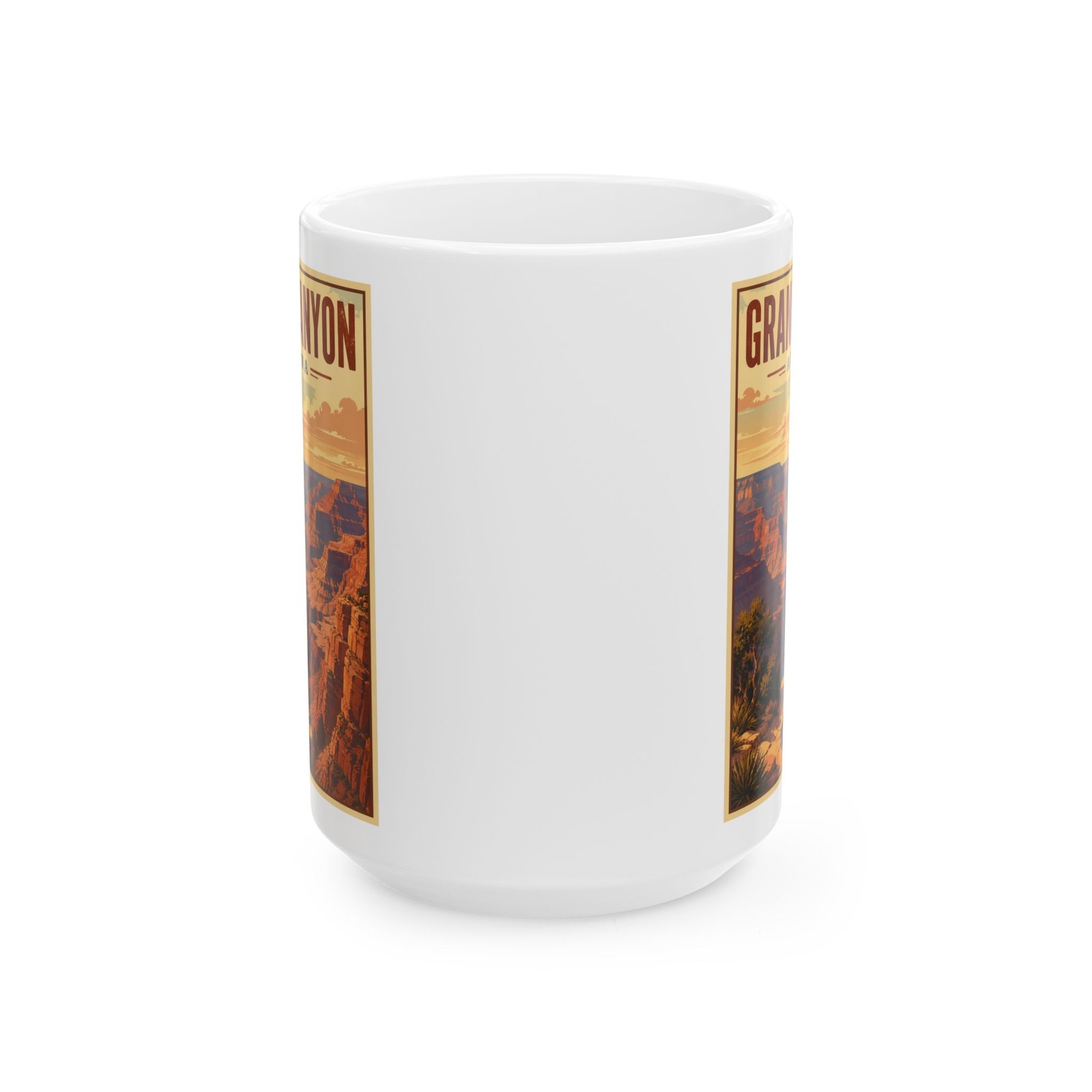 The Grand Canyon, Arizona Vintage Retro Poster Ceramic Mug