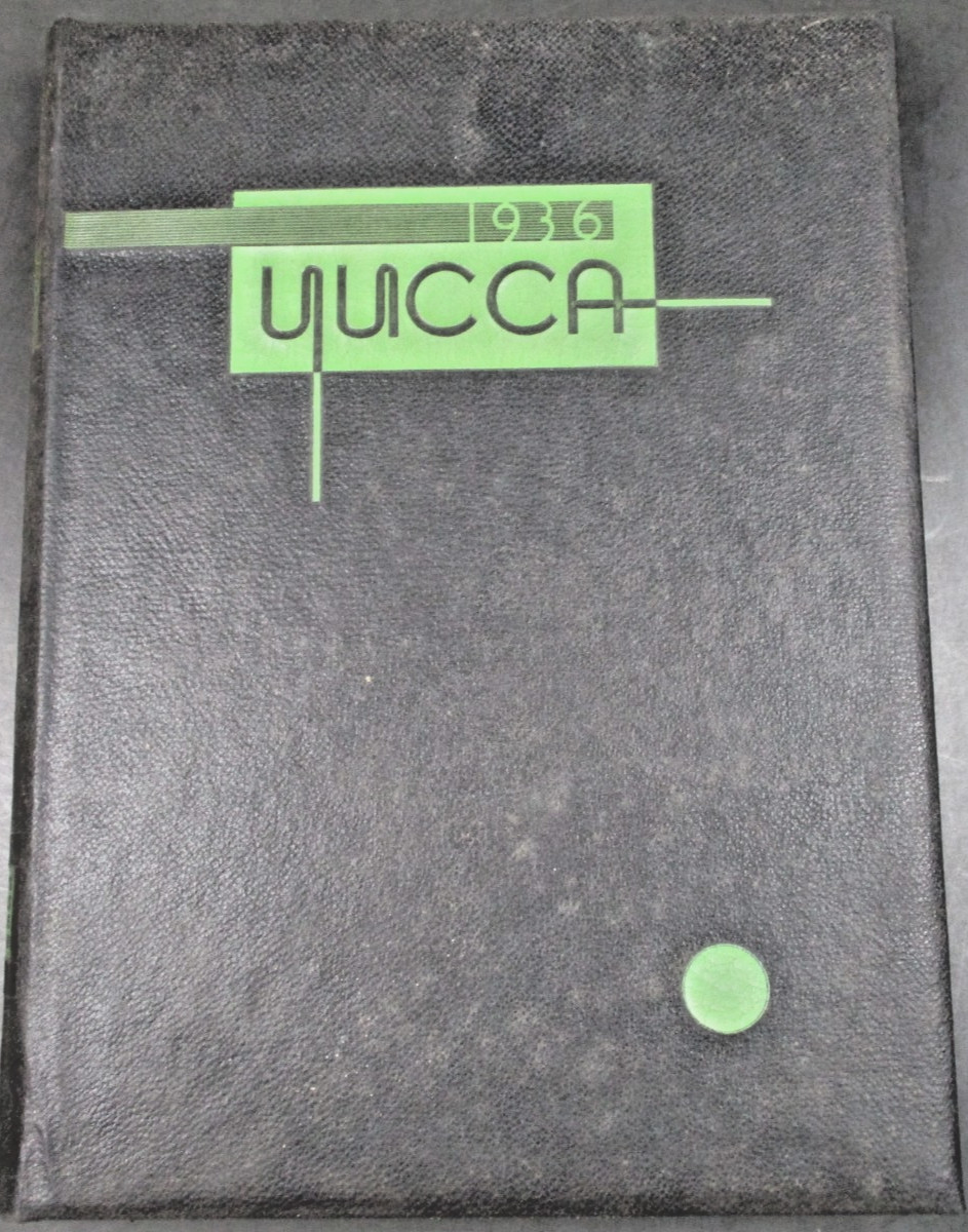 YUCCA 1936 North Texas State University Hardcover HC Yearbook UNT Denton TX YUCCA 1936 North Texas State University Hardcover HC Yearbook UNT Denton TX