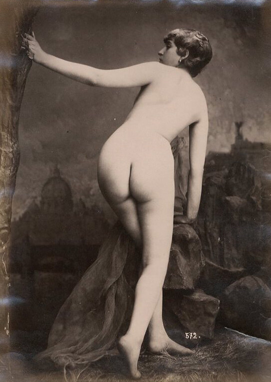 Photo Gaudenzio Marconi Albumen Nude Study from the back 1860