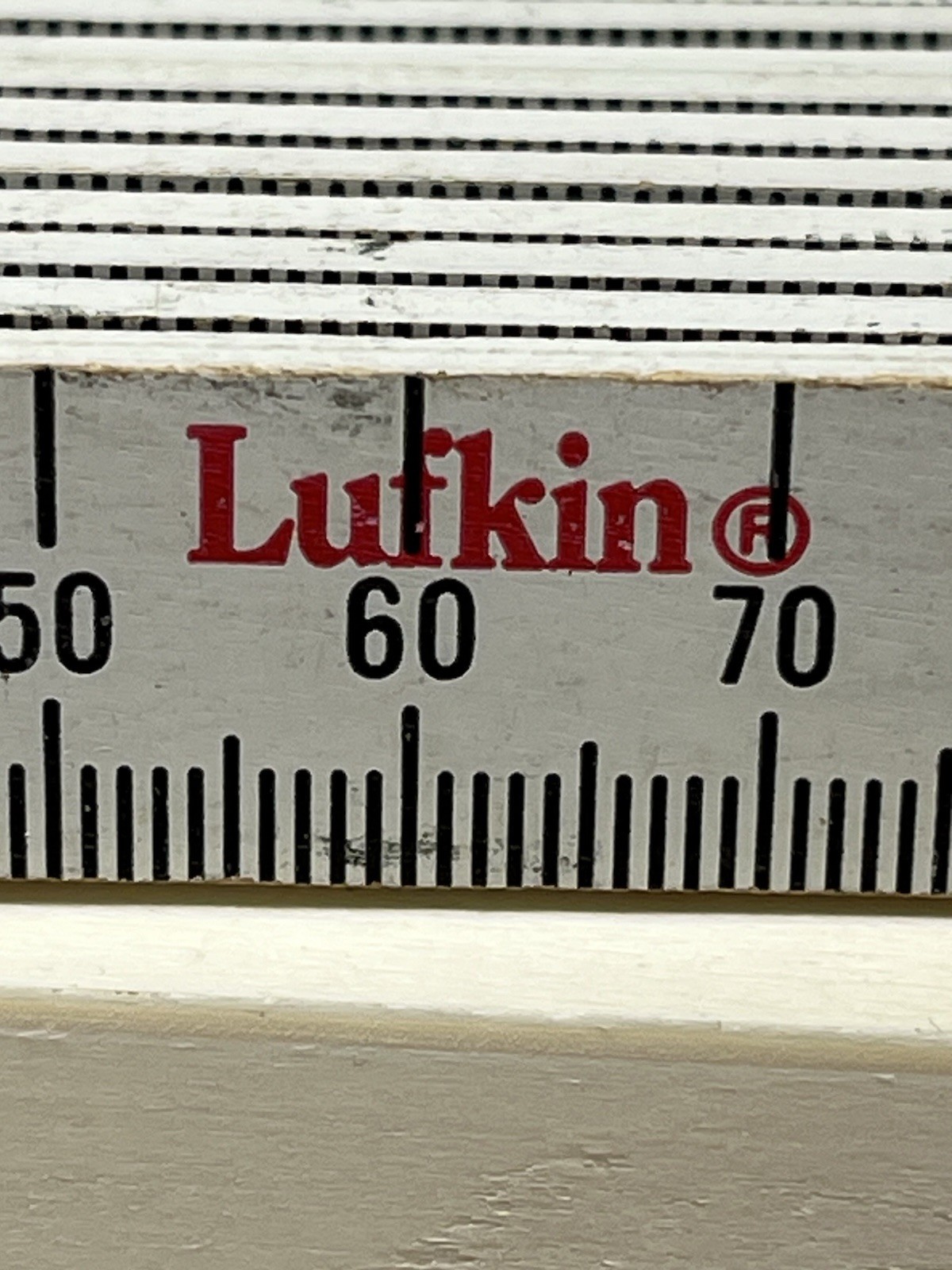 Vintage Lufkin 066 DM 6 Ft Folding Engineers Rule Ruler Brass Joints USA