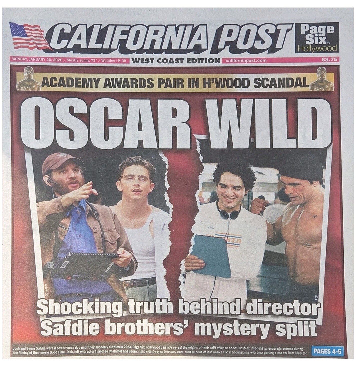 CALIFORNIA POST NEWSPAPER - JANUARY 26, 2026 - FRIST ISSUE EVER - BRAND NEW CALIFORNIA POST NEWSPAPER - JANUARY 26, 2026 - FRIST ISSUE EVER - BRAND NEW