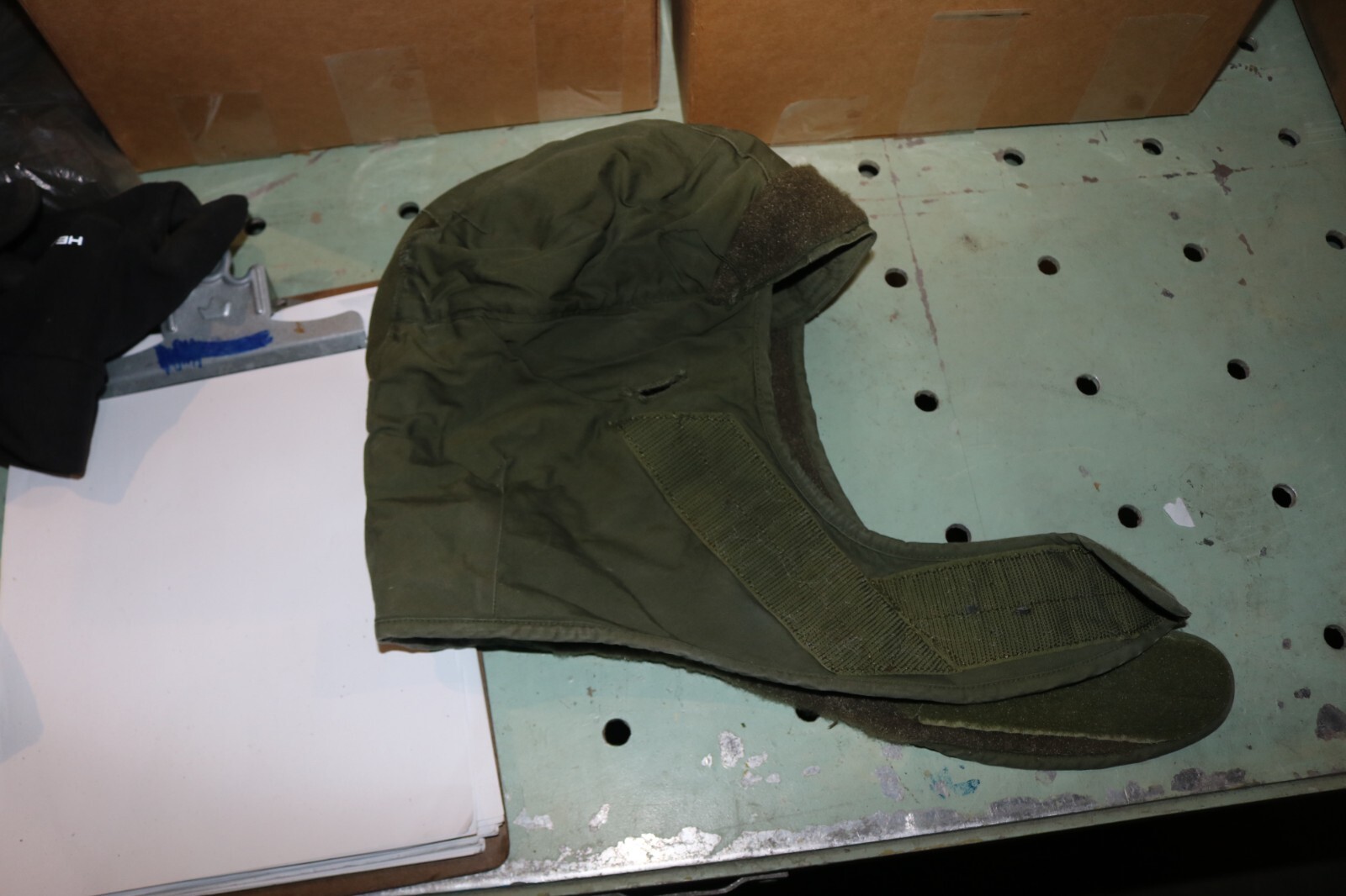 Excellent used USGI cold weather insulating helmet liner cap sz 7 1/2 OD 70s 80s