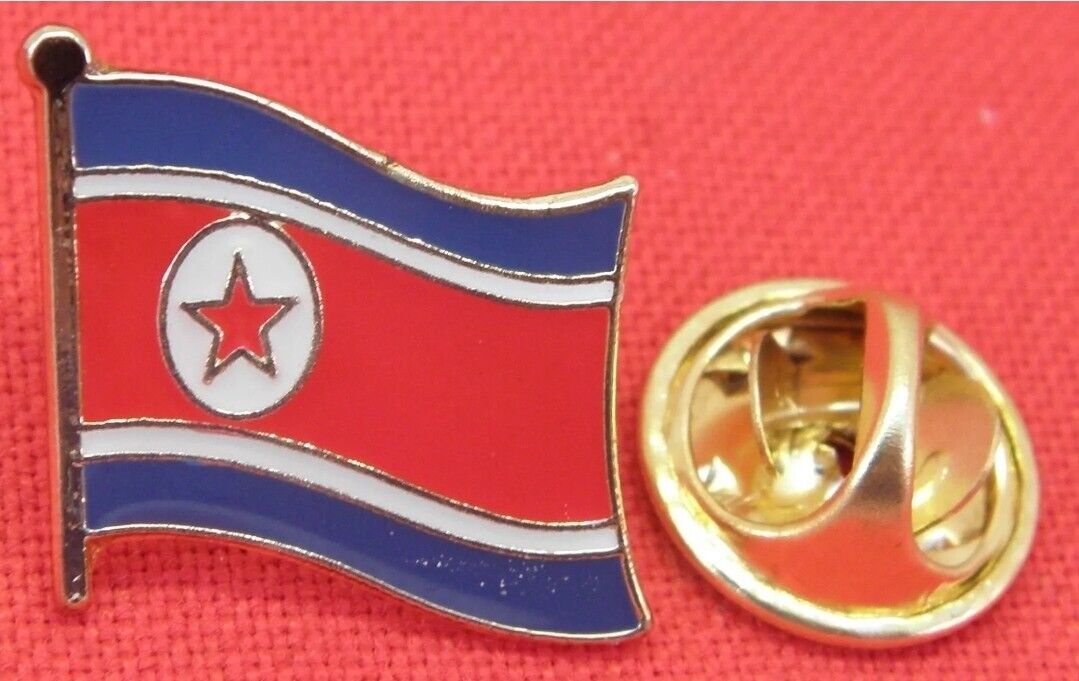 North Korea Country Flag Lapel Hat Cap Tie Pin Badge Korean DPRK