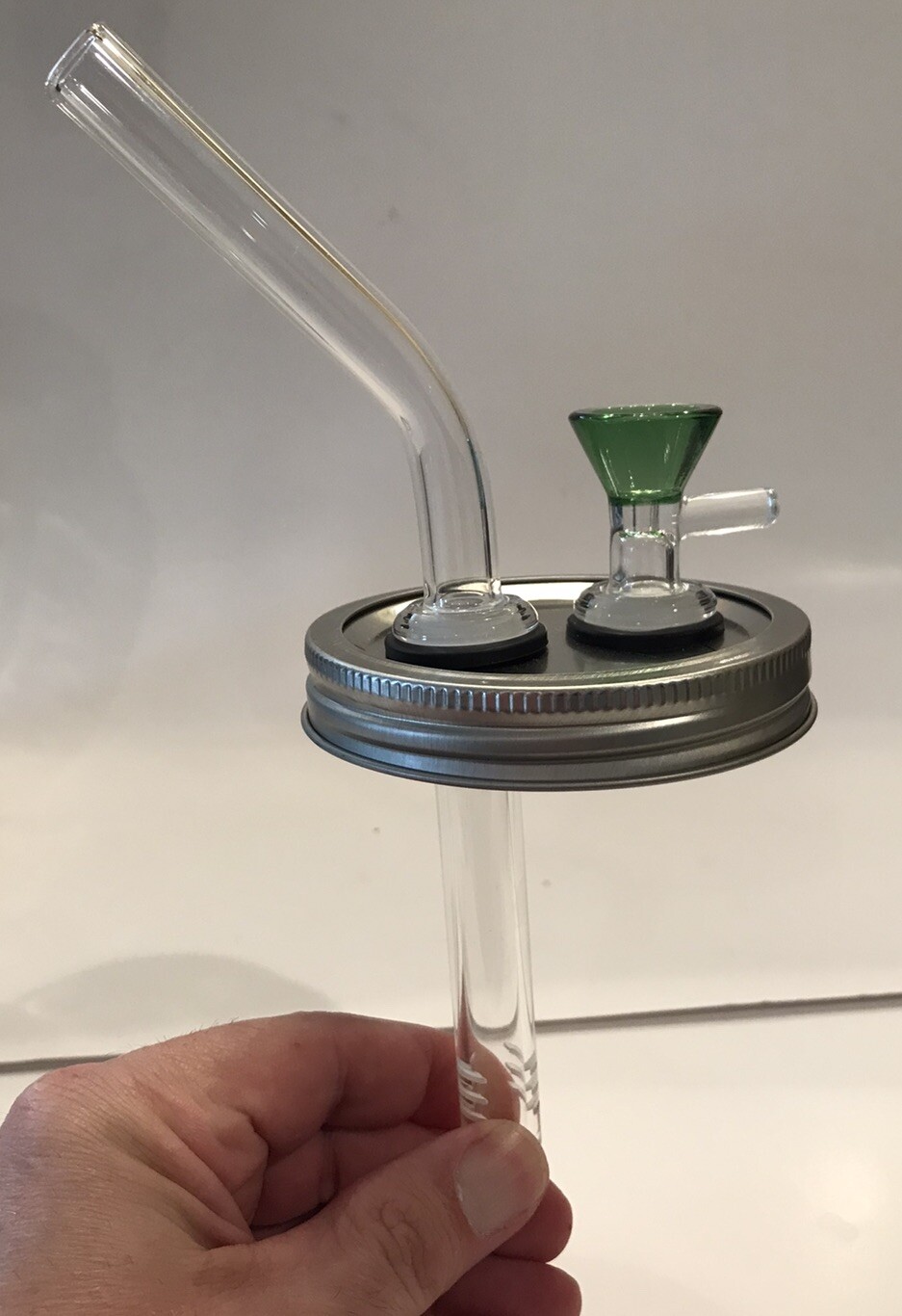 DIY Mason Jar Bong Kit 14mm WideMouth Everything But Jar 16oz Bubbler Water Pipe