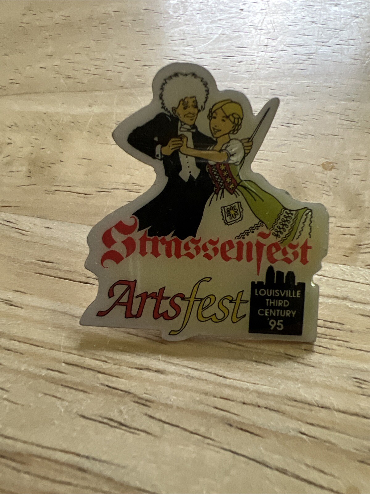 VTG Strassenfest Art Fest Louisville KY Third Century \'95 Lapel Pin Souvenir VTG Strassenfest Art Fest Louisville KY Third Century \'95 Lapel Pin Souvenir