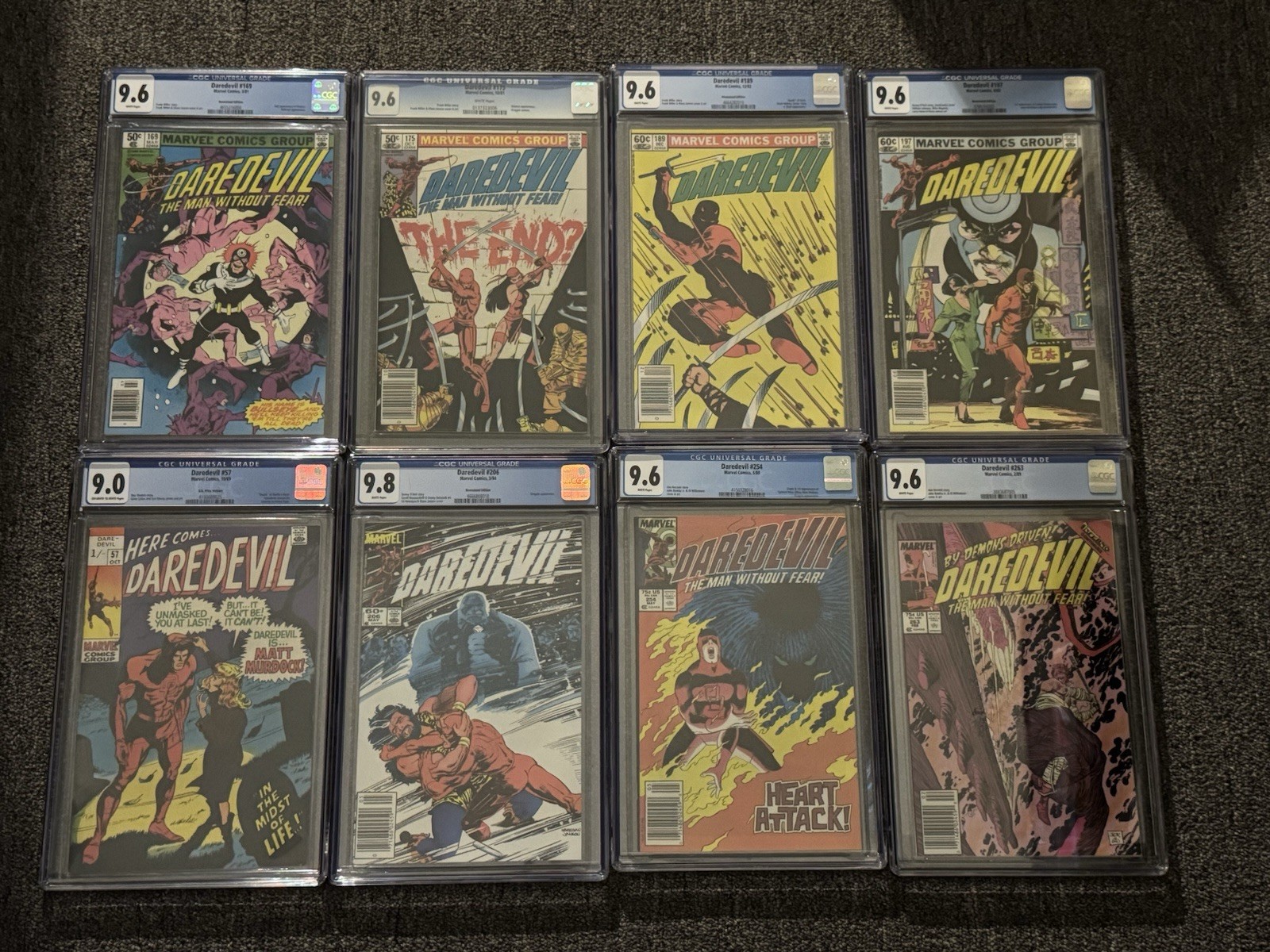 DAREDEVIL CGC NEWSSTAND LOT KINGPIN BULLSEYE ELEKTRA MILLER ROMITA MAZZUCCELLI DAREDEVIL CGC NEWSSTAND LOT KINGPIN BULLSEYE ELEKTRA MILLER ROMITA MAZZUCCELLI