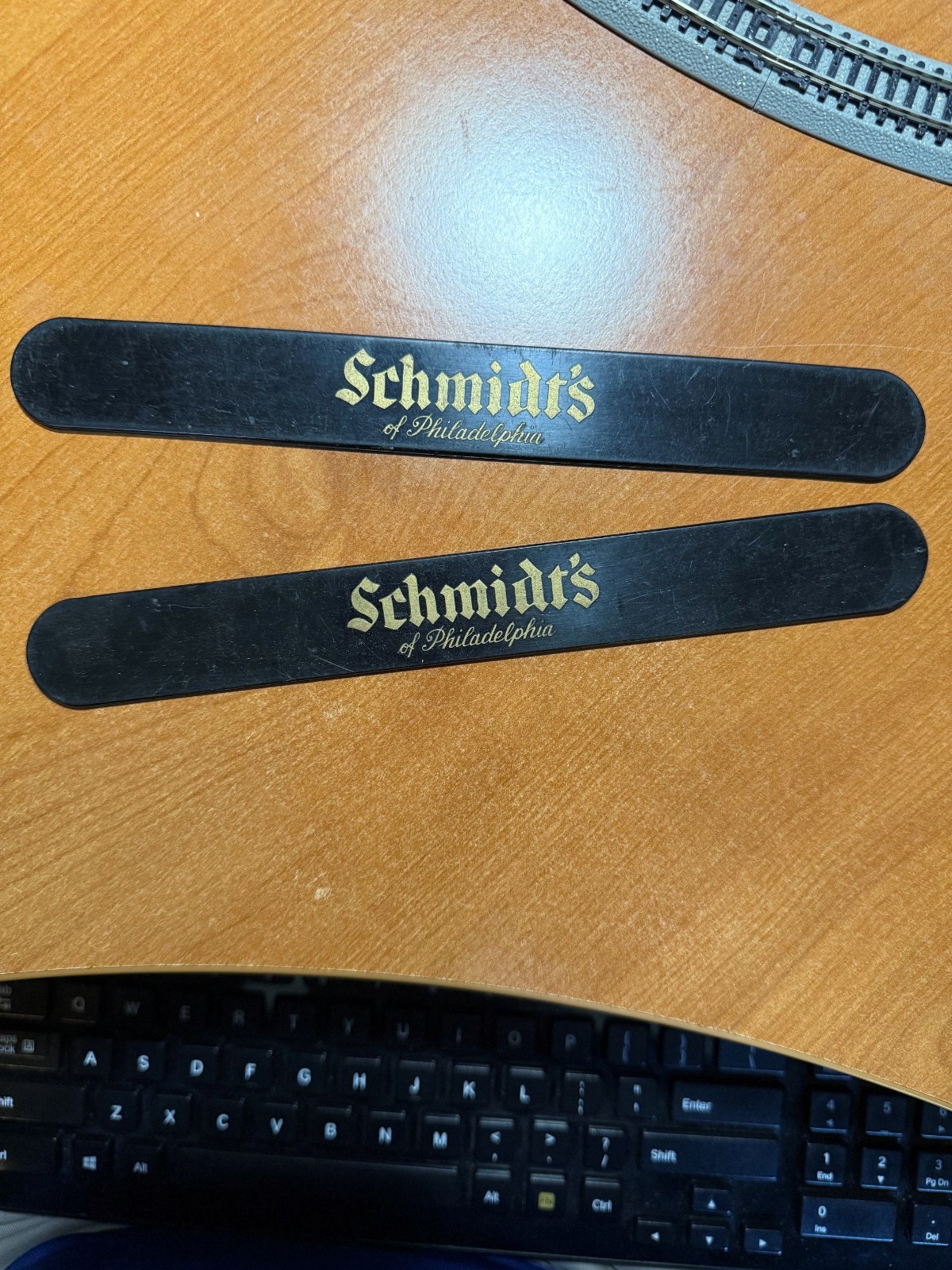 Schmidt's Beer Foam Scraper, 1950s Era. Schmidt's Beer Foam Scraper, 1950s Era.