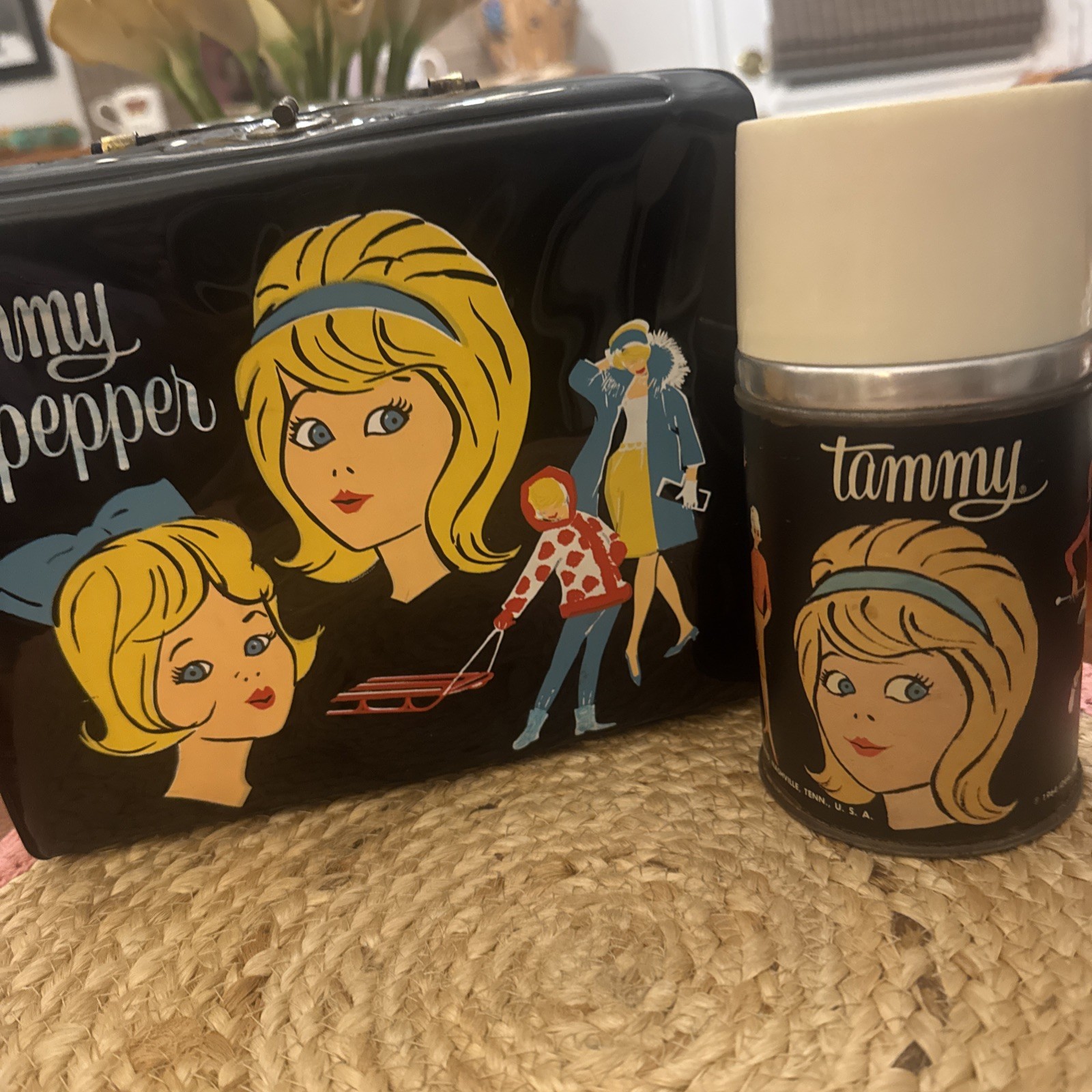 Vintage Tammy & Pepper Lunch Box And Thermos