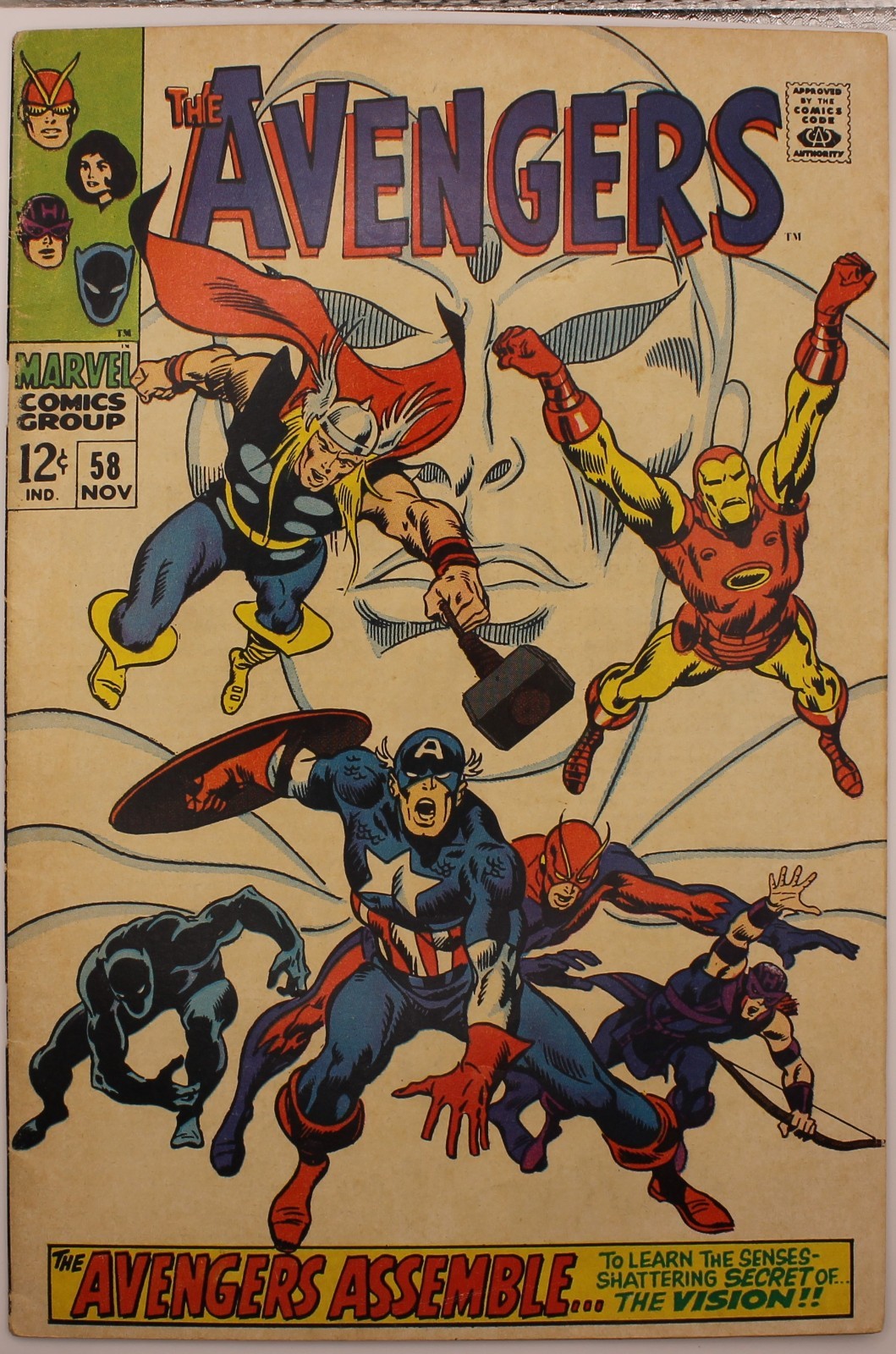 The Avengers #58 (Marvel Comics November 1968) FN 6.0 The Avengers #58 (Marvel Comics November 1968) FN 6.0