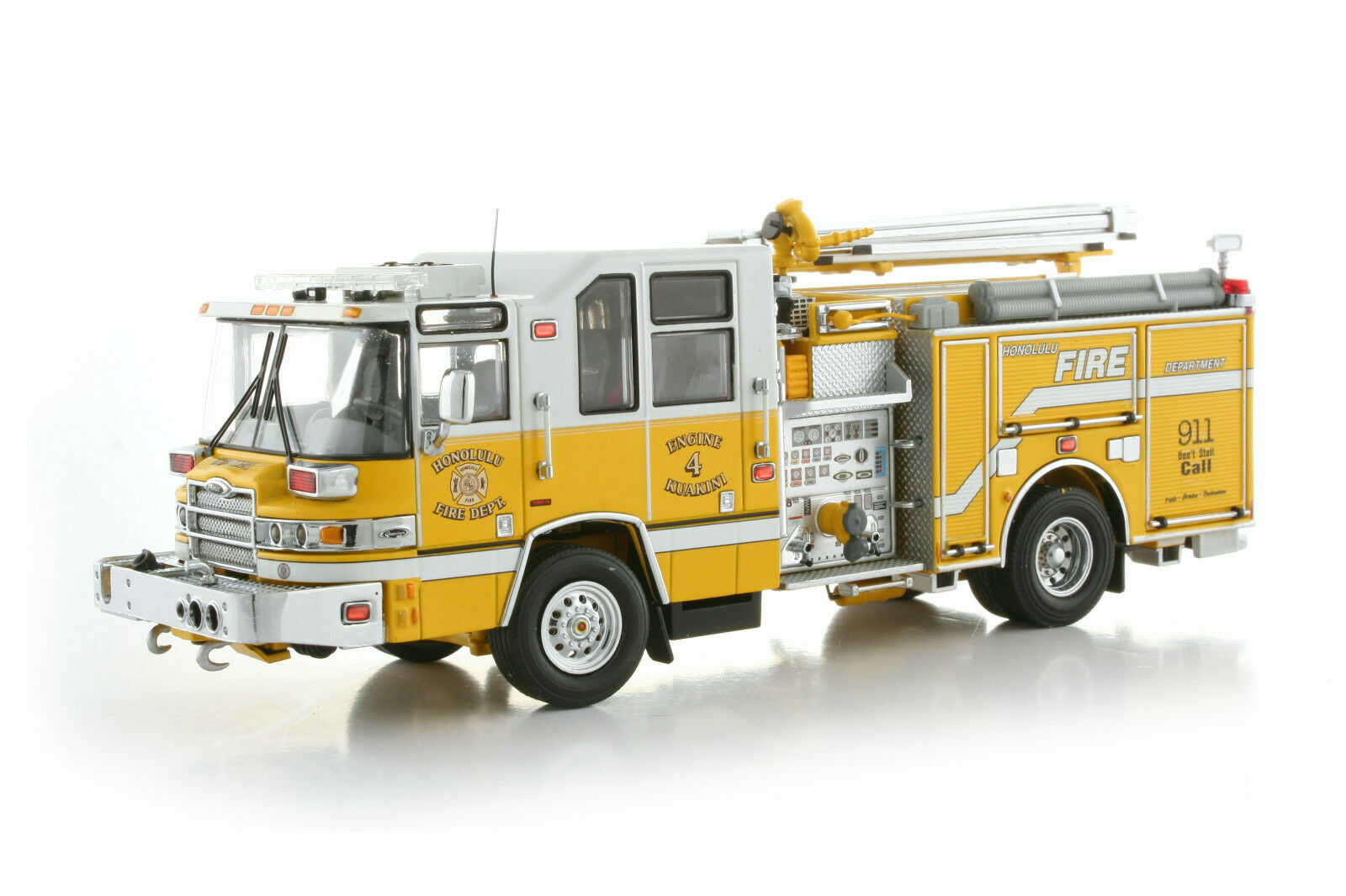 Pierce Quantum Pumper Fire Engine - Honolulu #4 - TWH 1:50 Scale #081D-01107 New