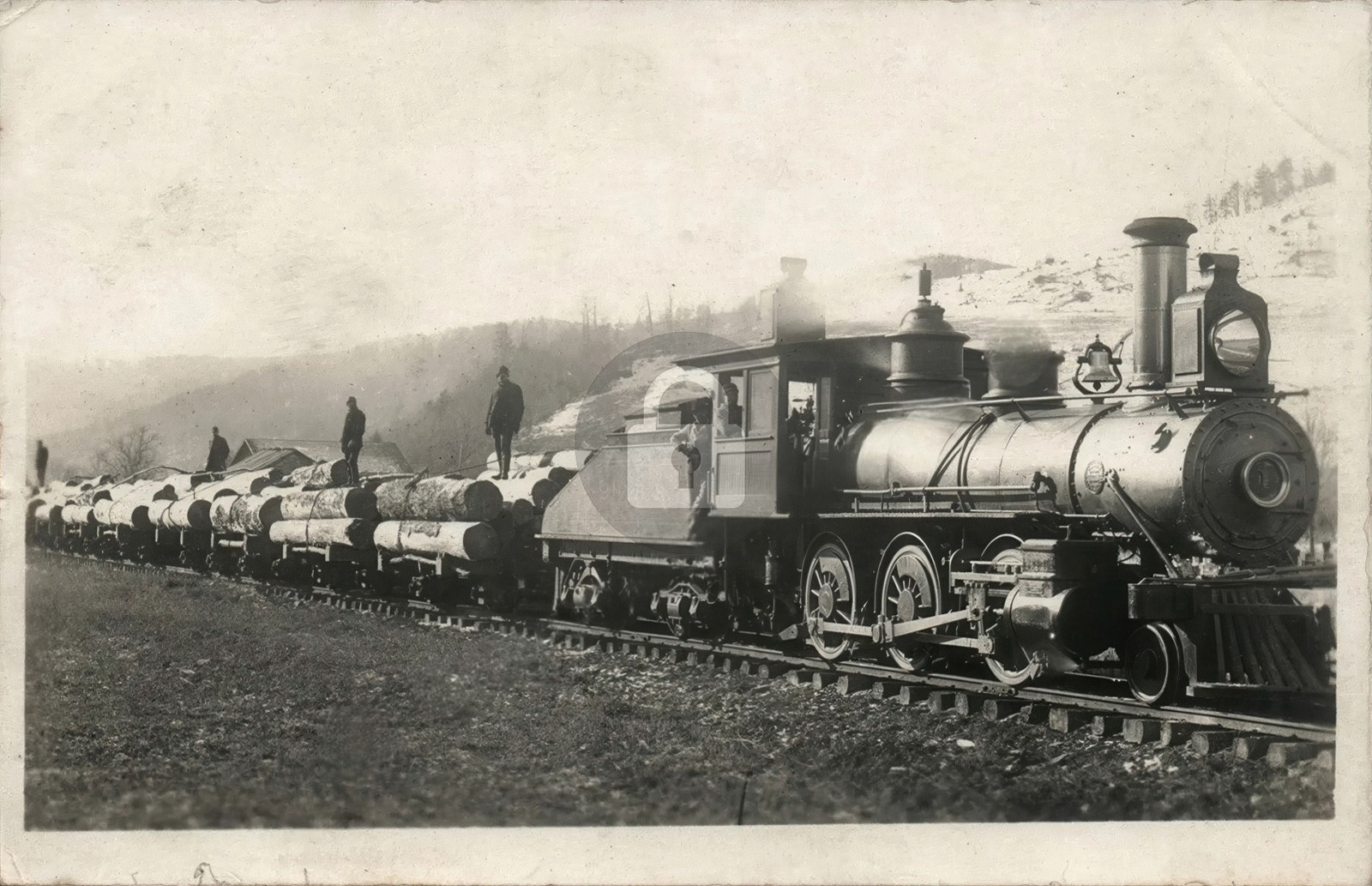 B&S SINNEMAHONING VALLEY Train RAILROAD CROSS FORK PA RPPC Photo Postcard COPY B&S SINNEMAHONING VALLEY Train RAILROAD CROSS FORK PA RPPC Photo Postcard COPY