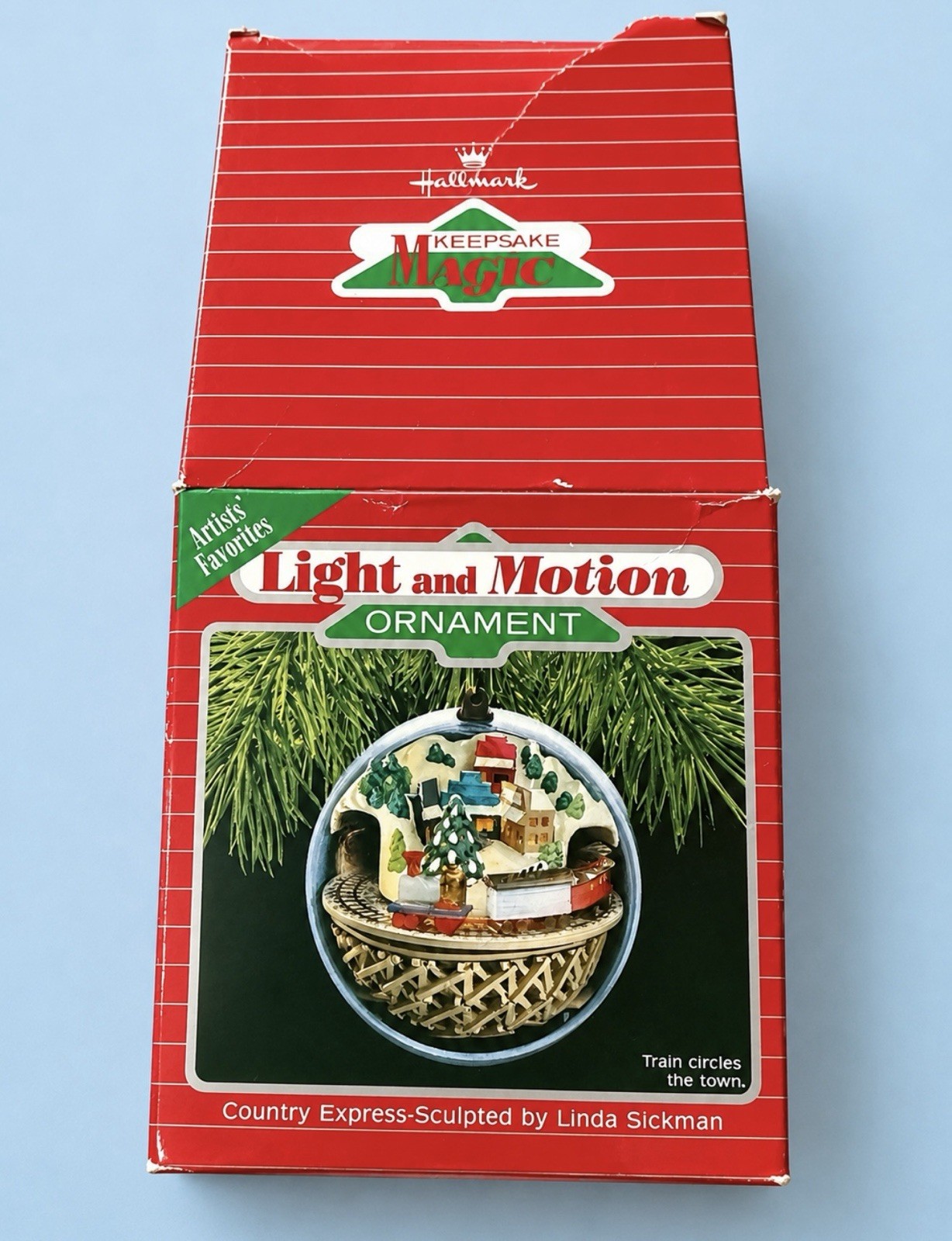1988 Hallmark Keepsake Christmas Ornament COUNTRY EXPRESS Magic Light & Motion