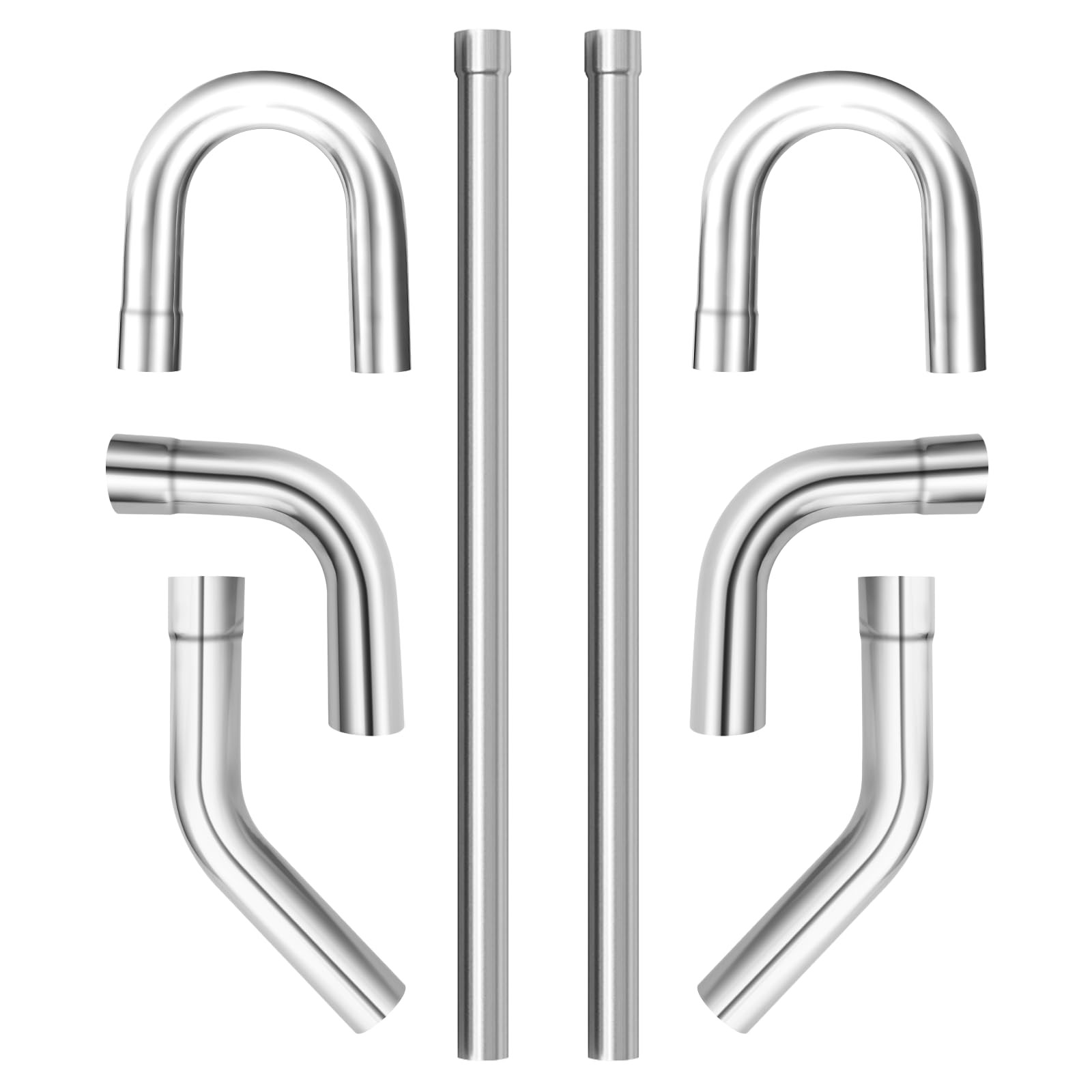 LCGP 2 Inch Stainless Steel Exhaust Kit Mandrel Bend