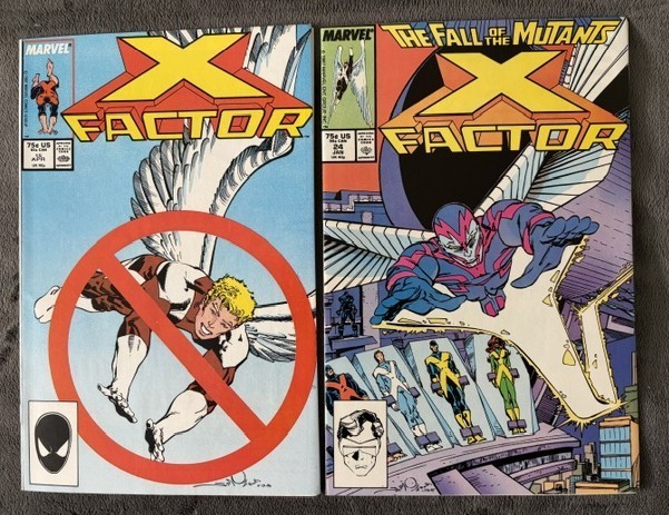 X-Factor #15, 24 - Death and Reserection of the Angel-1st app.  Archangel