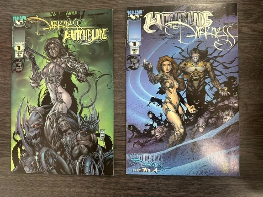 Darkness Witchblade #1 Top Cow Image Comics 1994 Set of 2
