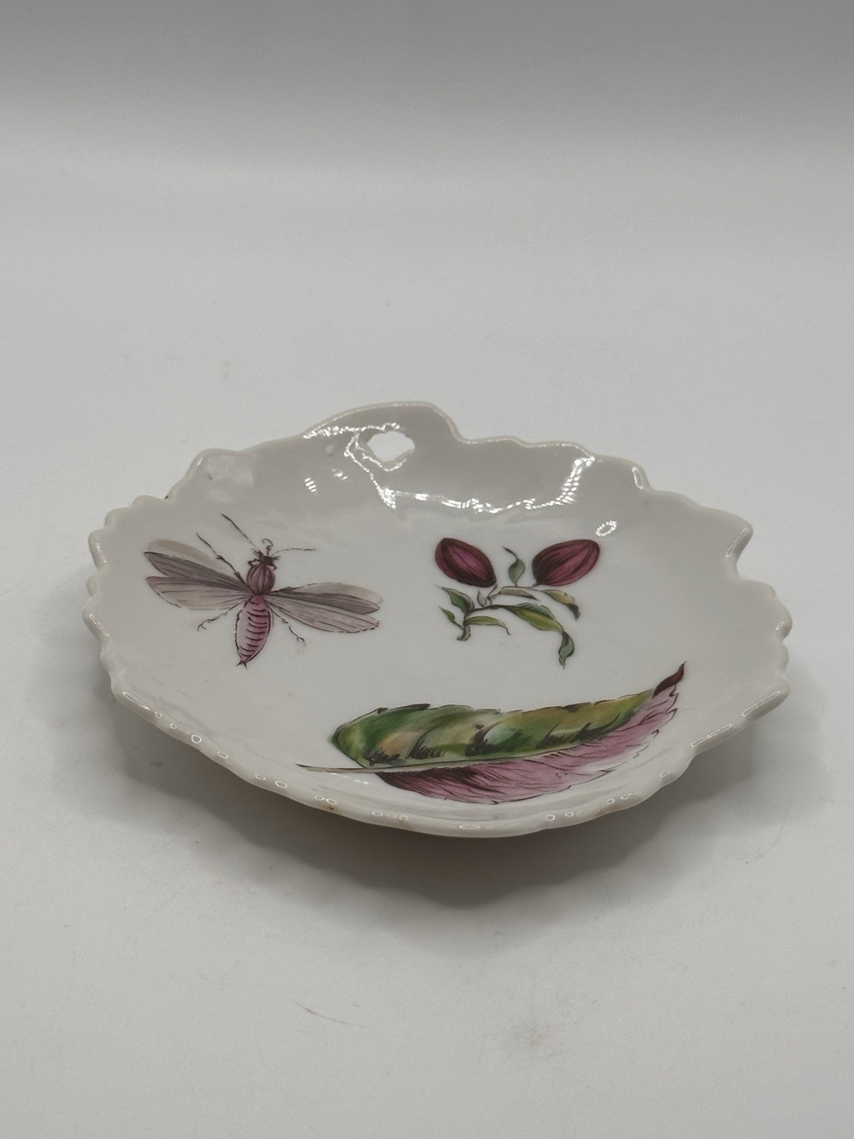 The Exotic Plant Botanical Trinket Dish A Mottahedeh Design Italian Porcelain