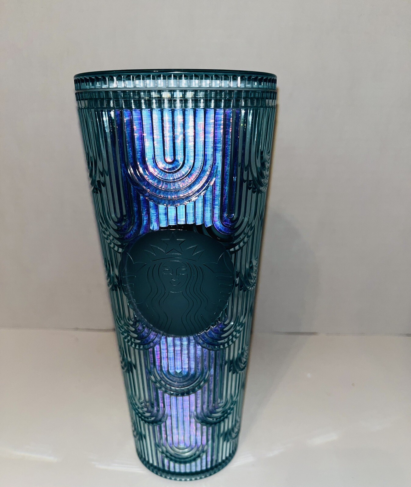 Starbucks 24oz Iridescent Plastic Cold Beverage Tumbler 2022