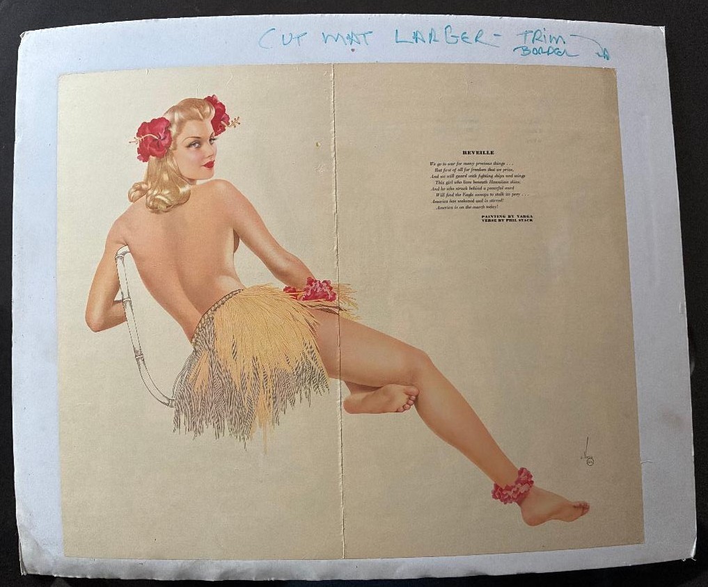 Varga Girl March 1940\'s Esquire Mag Gatefold \
