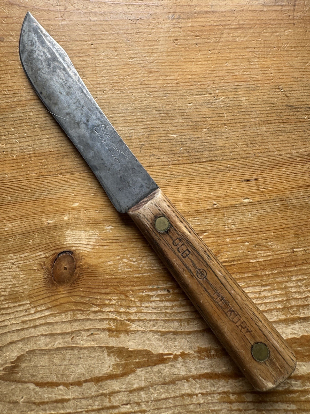 Vintage Shapleigh\'s 1843-1934 Old Hickory Butcher Knife, 10.5\ Vintage Shapleigh\'s 1843-1934 Old Hickory Butcher Knife, 10.5\