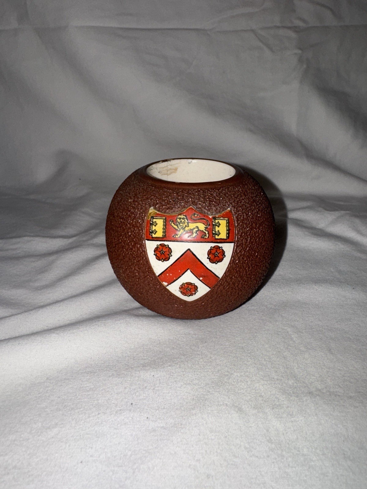Antique Trinity College Cambridge Coat Of Arms CarltonWare Ceramic Match Striker