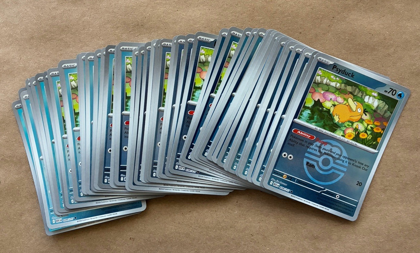Psyduck 039/217 Love Ball Reverse Holo LOT 50x Ascended Heroes Pokémon