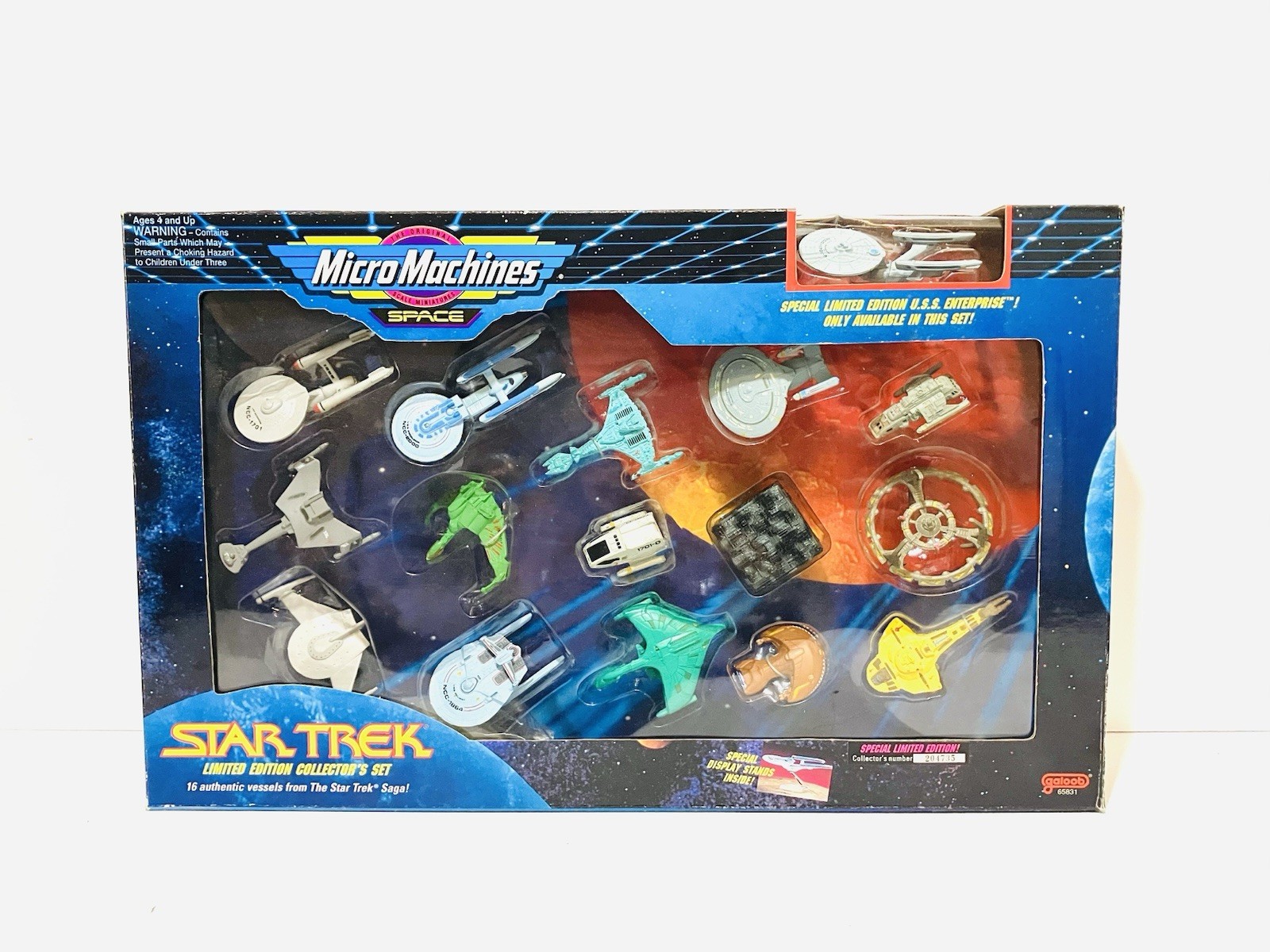 Vintage 1993 Galoob Micro Machines Star Trek Limited Edition Collector's Set 