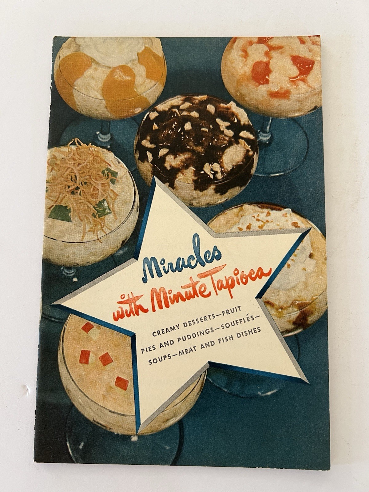 Vintage 1948 Miracles with Minute Tapioca Recipe Booklet General Foods Cookbook Vintage 1948 Miracles with Minute Tapioca Recipe Booklet General Foods Cookbook