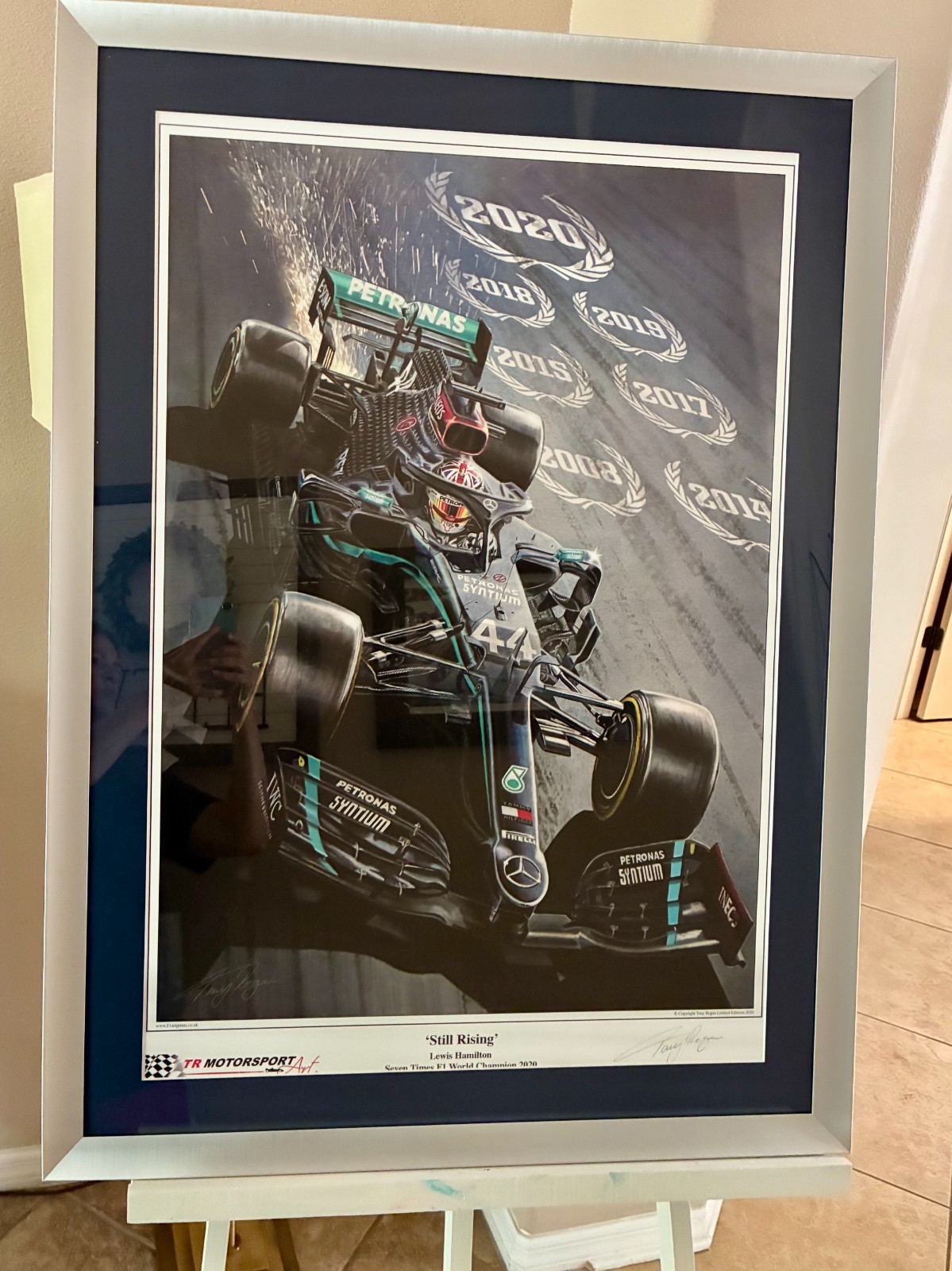 Lewis Hamilton “Still Rising” 2020 Mercedes F1 Limited Edition 487/500 Framed